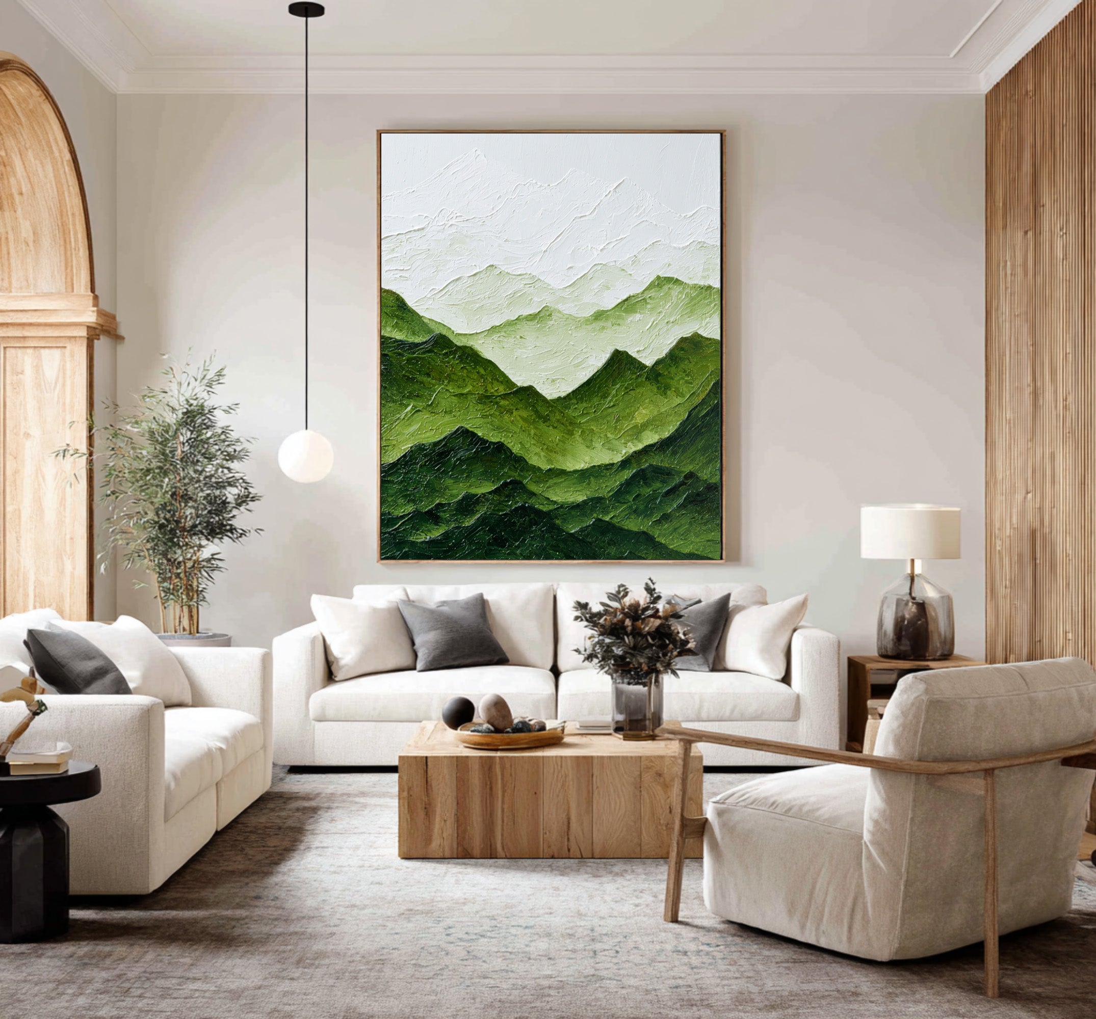 Large Modern Green Terrain | KelorArt #CZ 004
