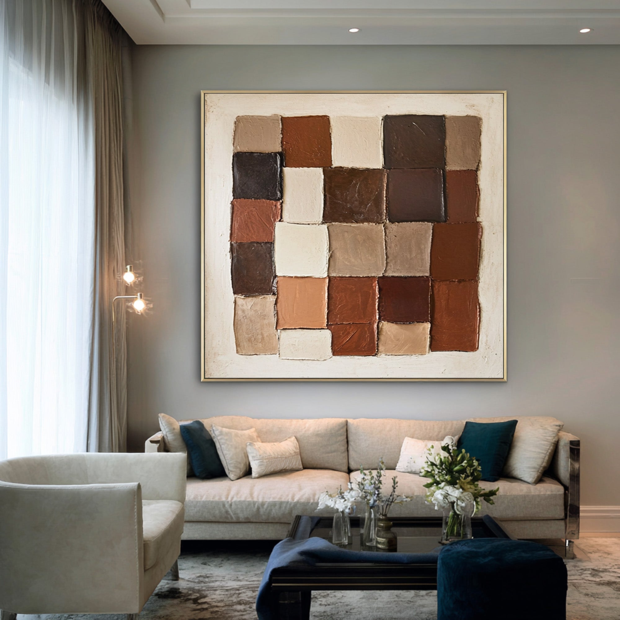 Large Textured Abstract Blocks | KelorArt #CZ 007