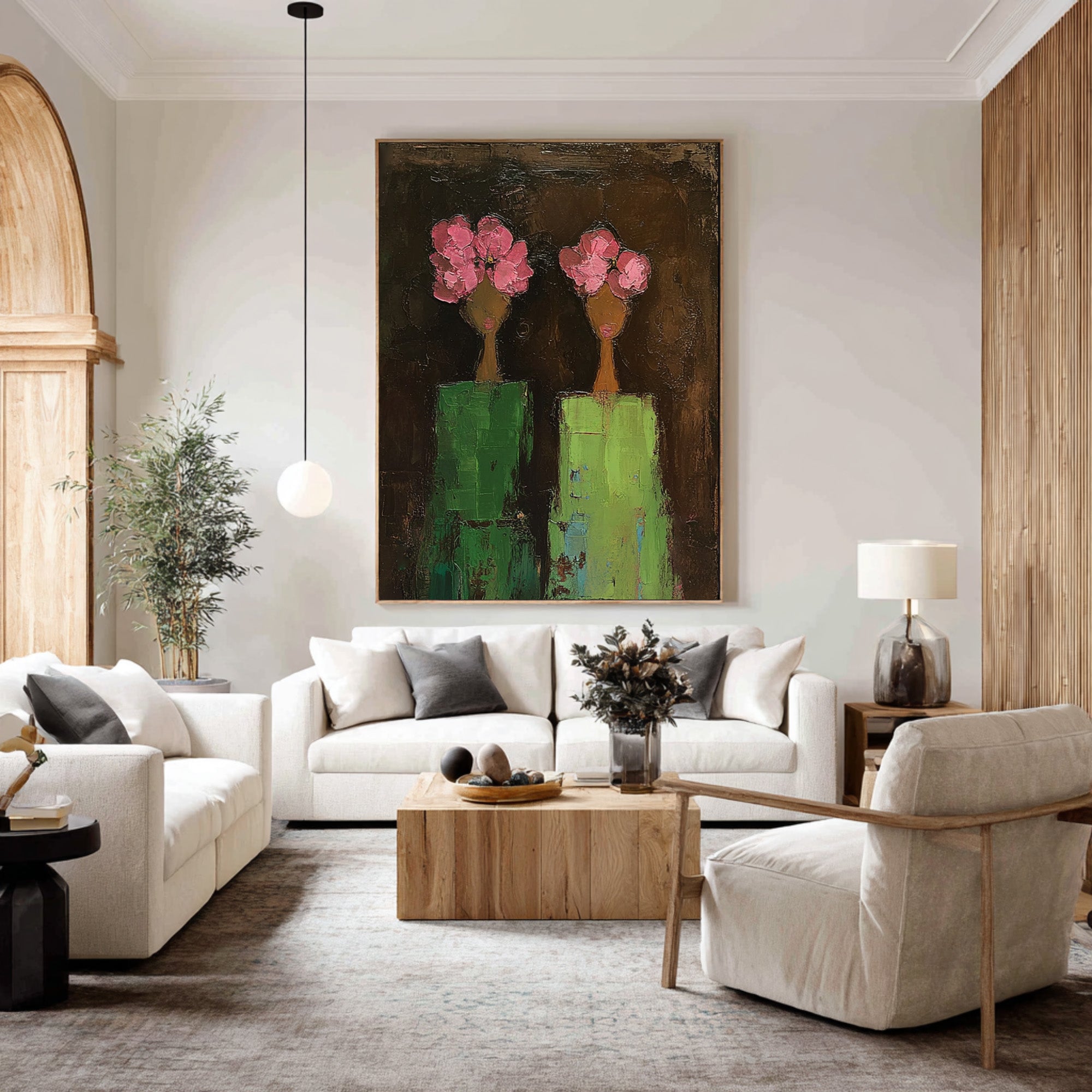 Modern Abstract Figurative Wall Art - Canvas Painting | KelorArt