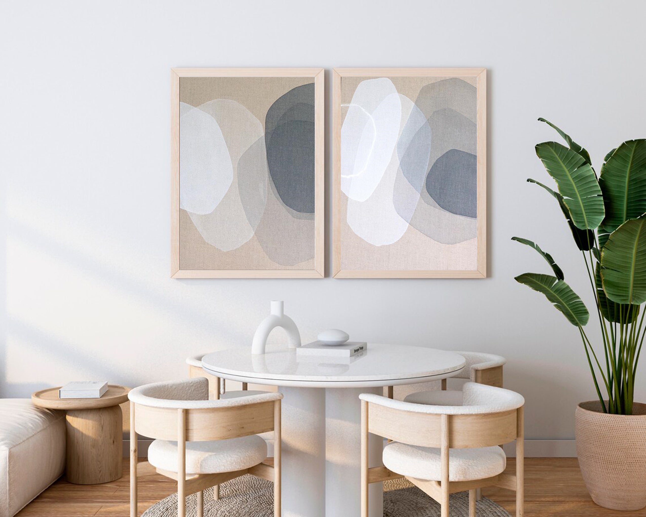 فن هندسي أصلي بسيط لديكور غرفة المعيشة #MMS039