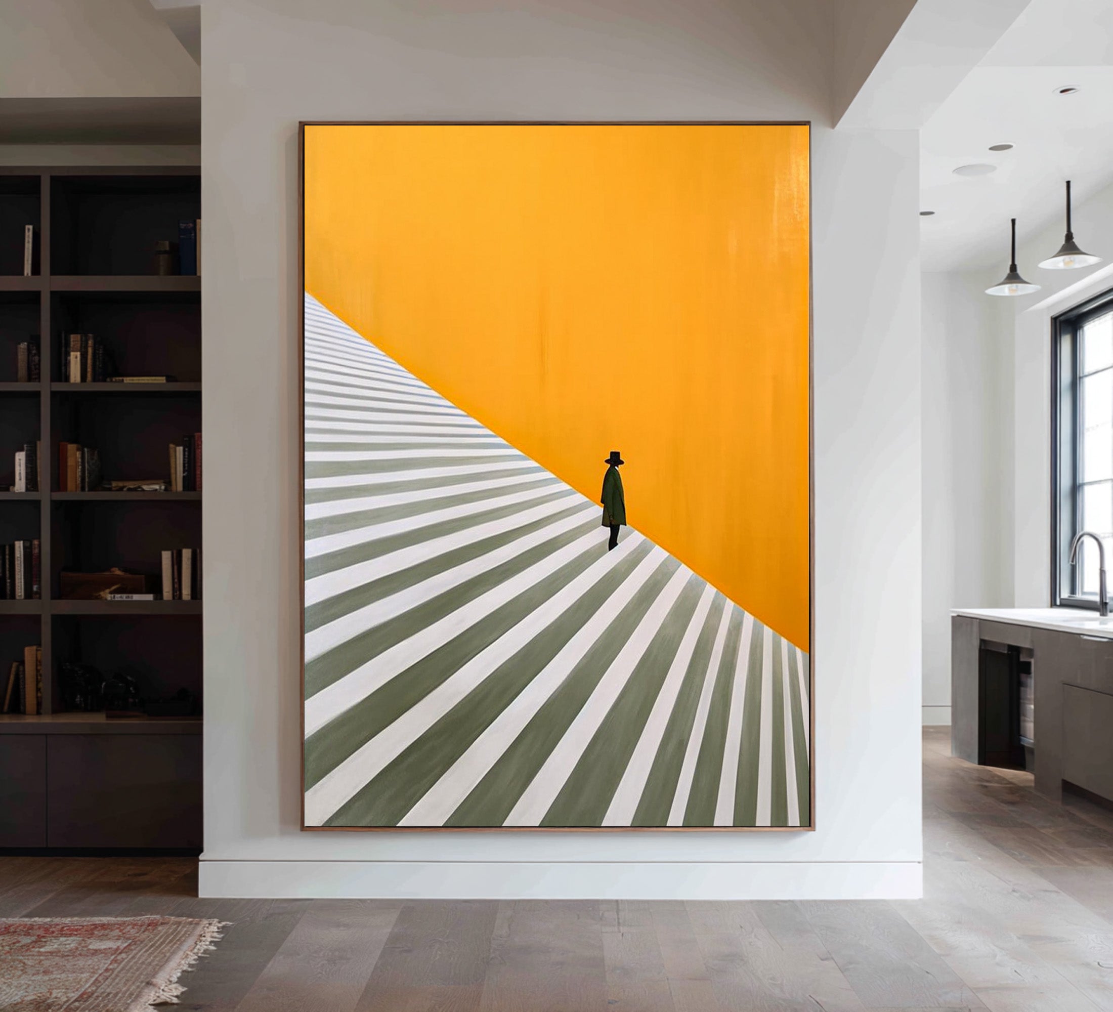 Large Abstract Art for Hallway | KelorArt #CZ 013
