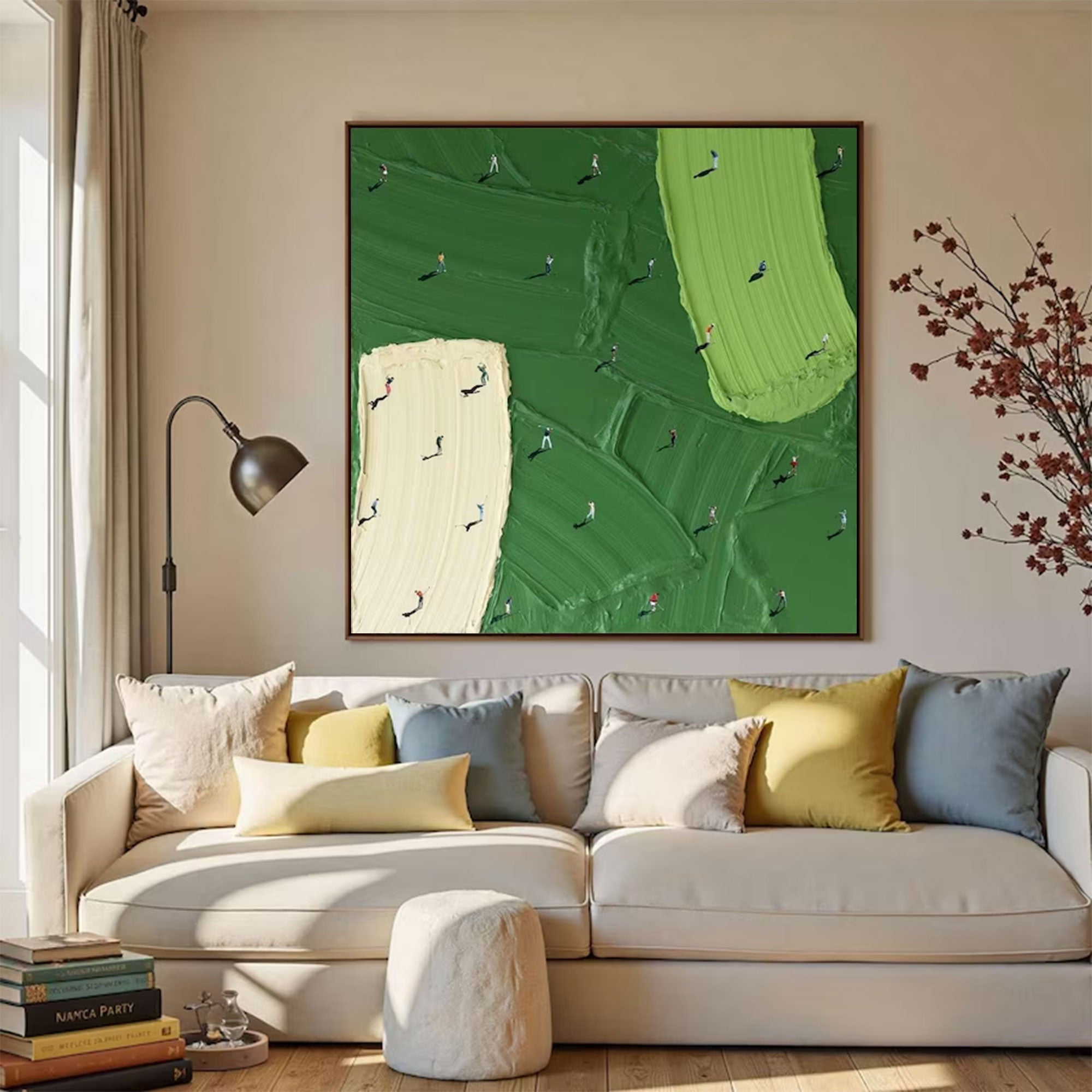 Large Textured Golf Painting | KelorArt #AG 162
