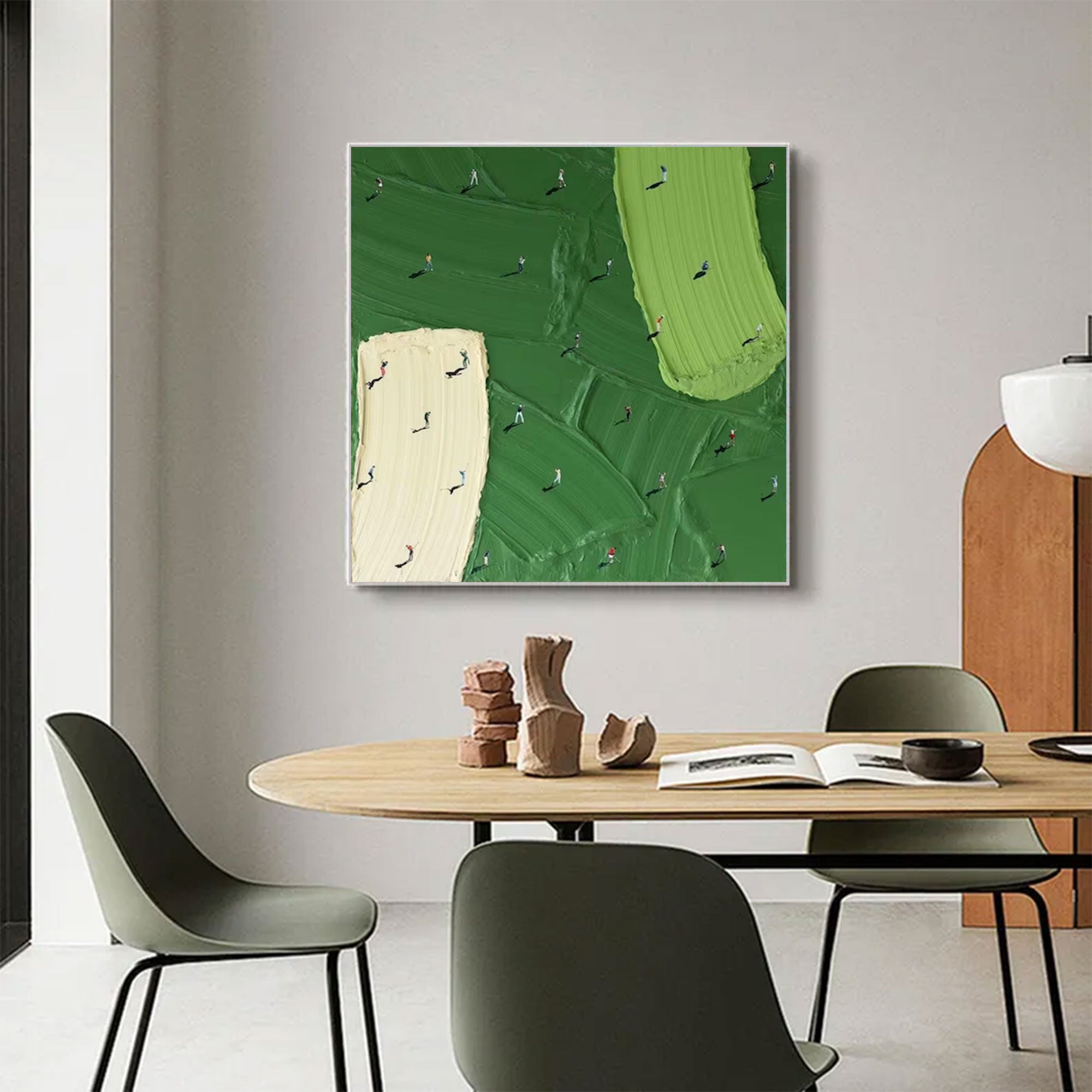 Large Textured Golf Painting | KelorArt #AG 162