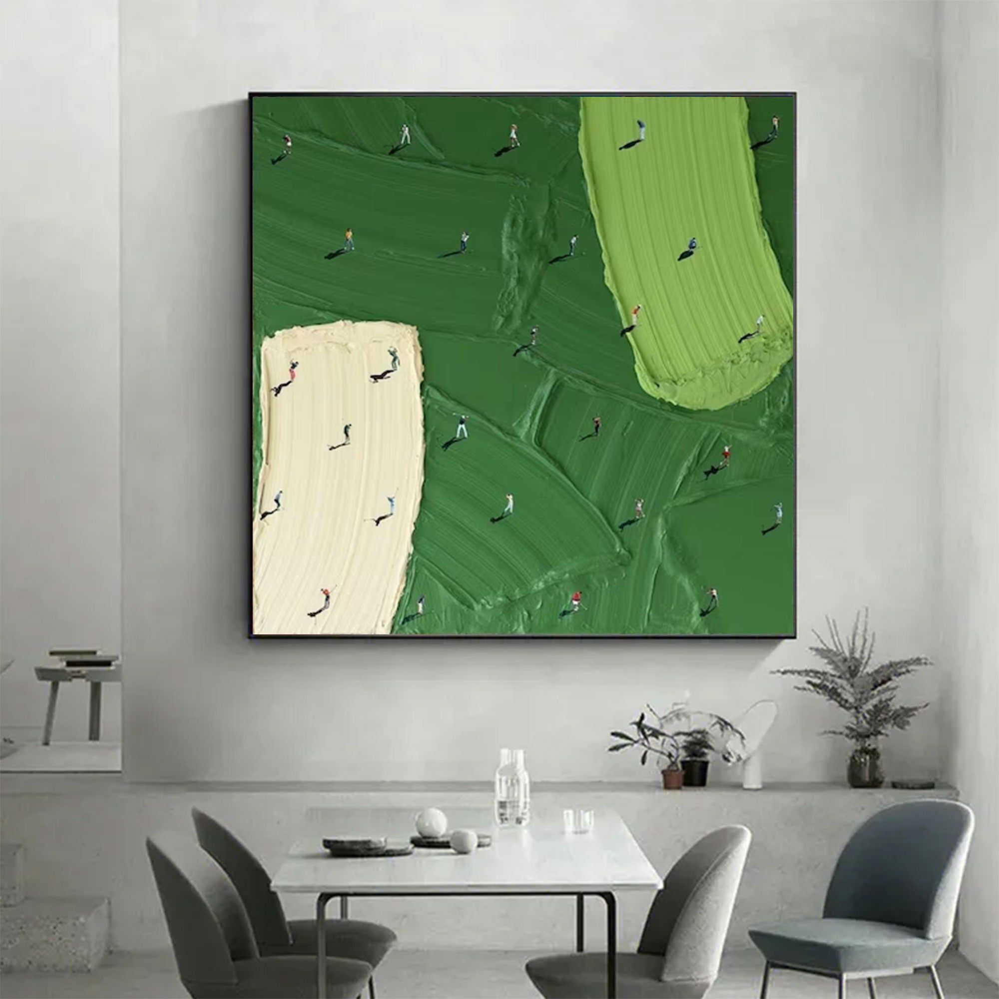 Large Textured Golf Painting | KelorArt #AG 162