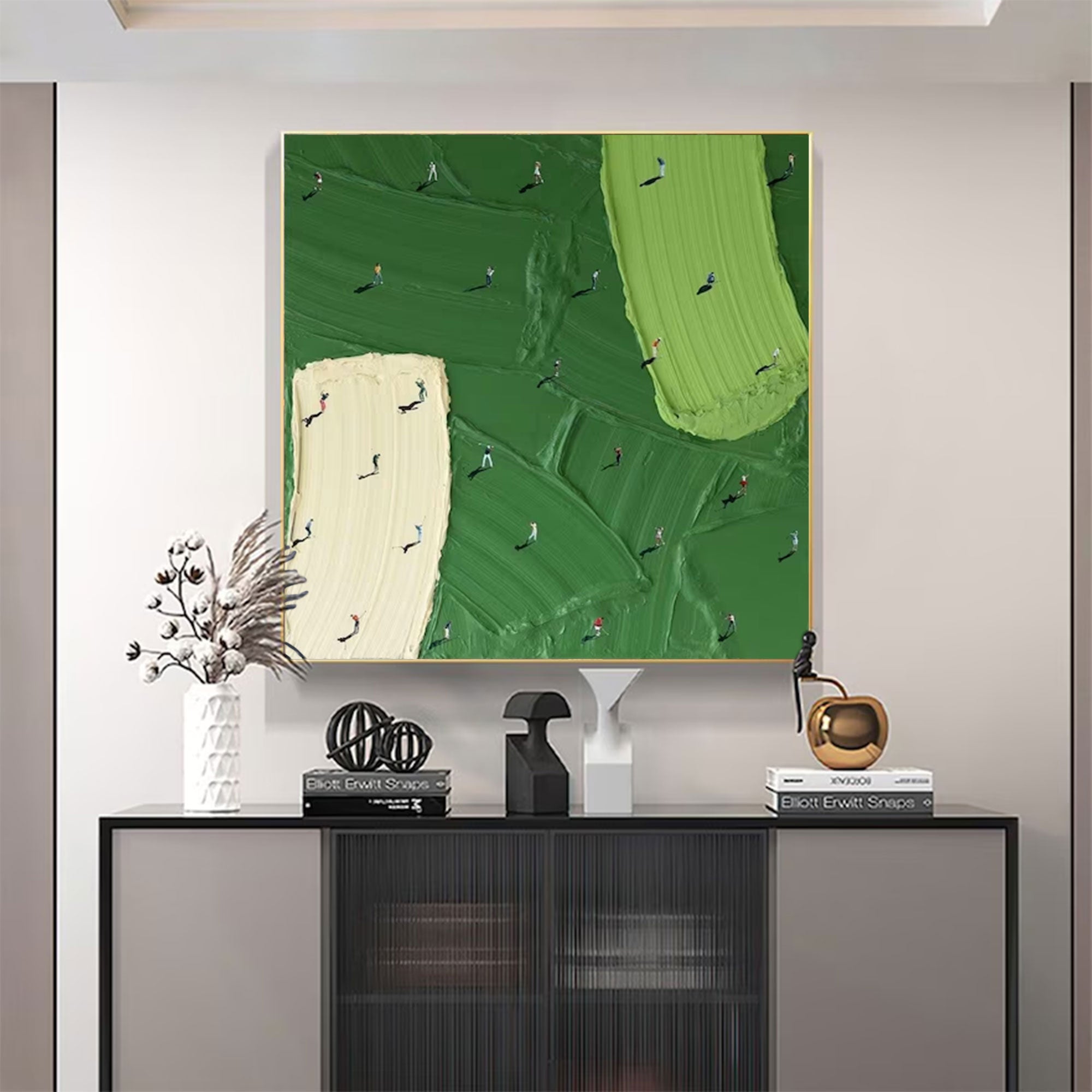 Large Textured Golf Painting | KelorArt #AG 162