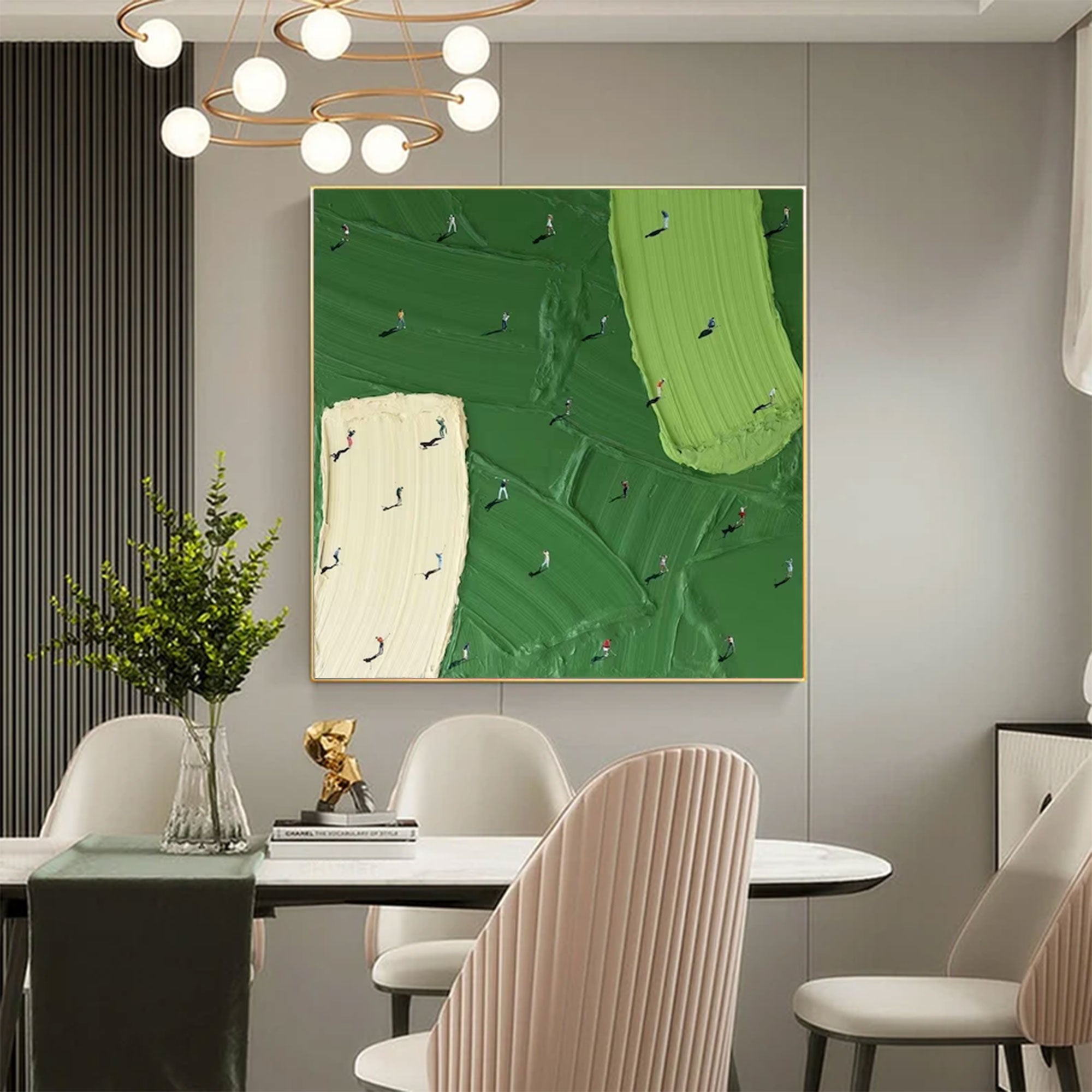 Large Textured Golf Painting | KelorArt #AG 162