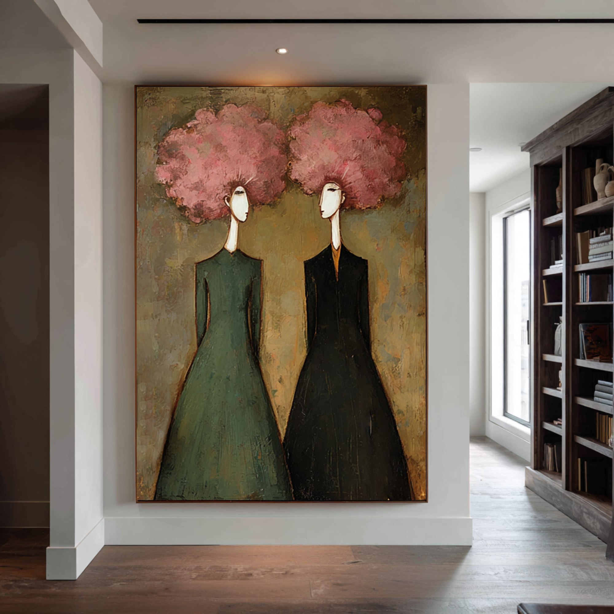 Contemporary Figurative Oil Painting on Canvas - Statement Wall Art | KelorArt