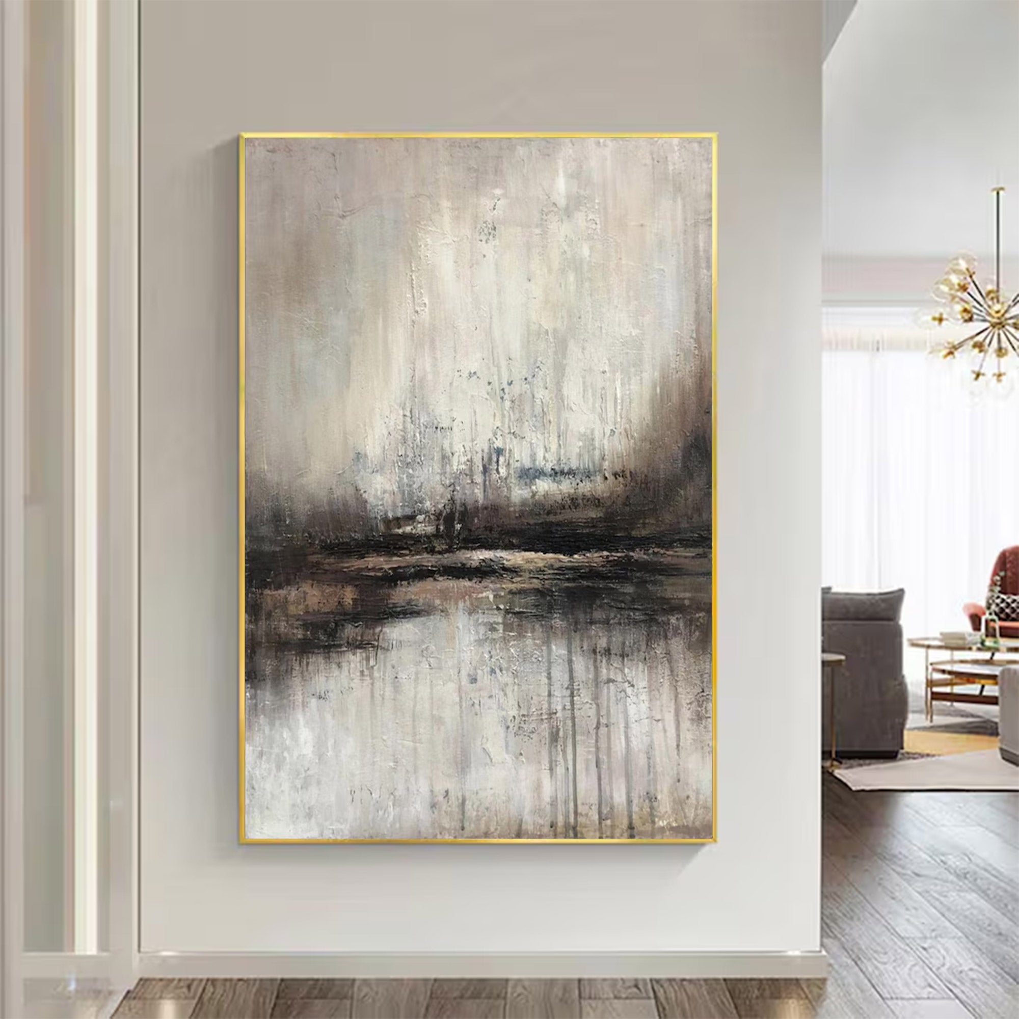 Large Abstract Oil Painting Decor | KelorArt #AG 136