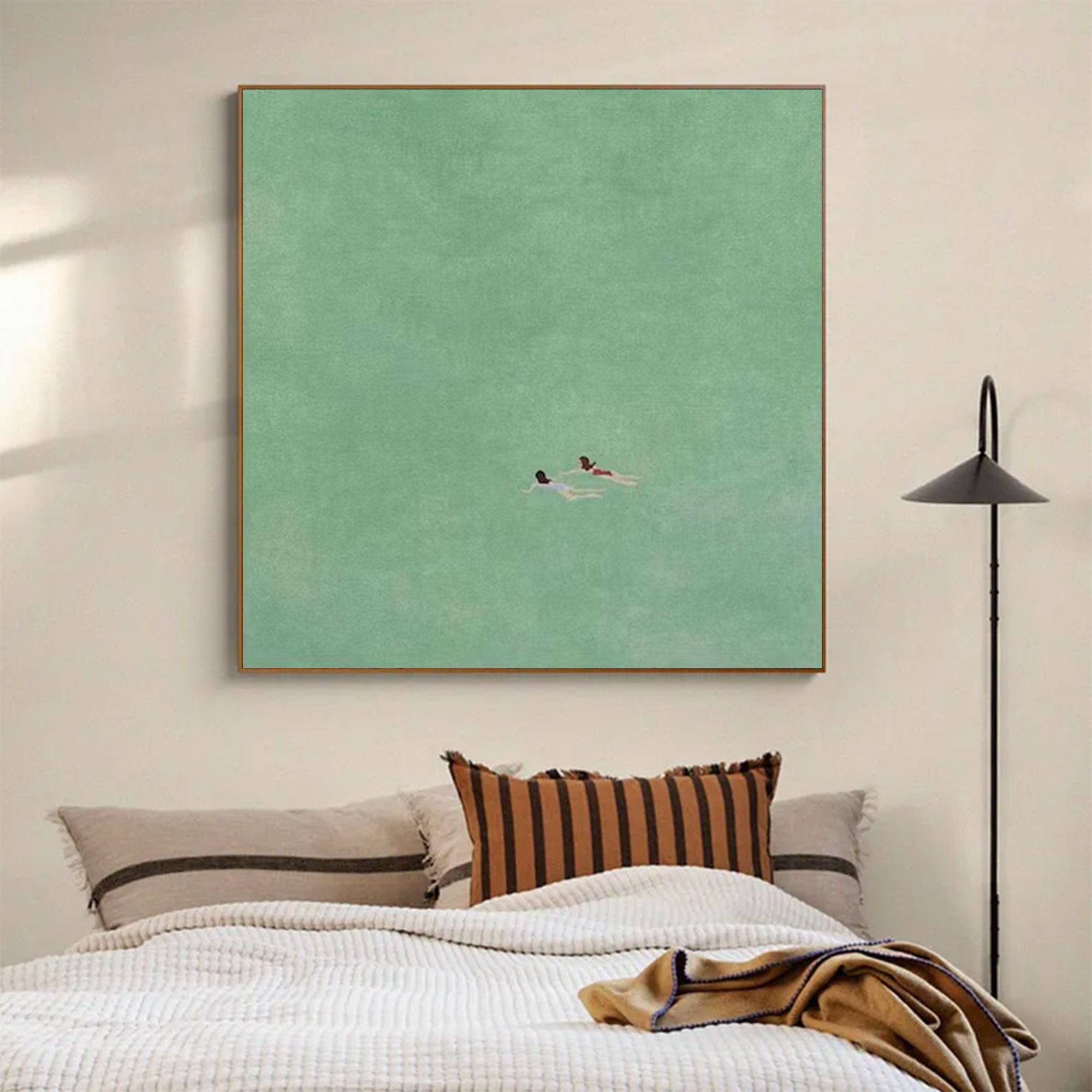 Large Green Water Painting | KelorArt #AG 163