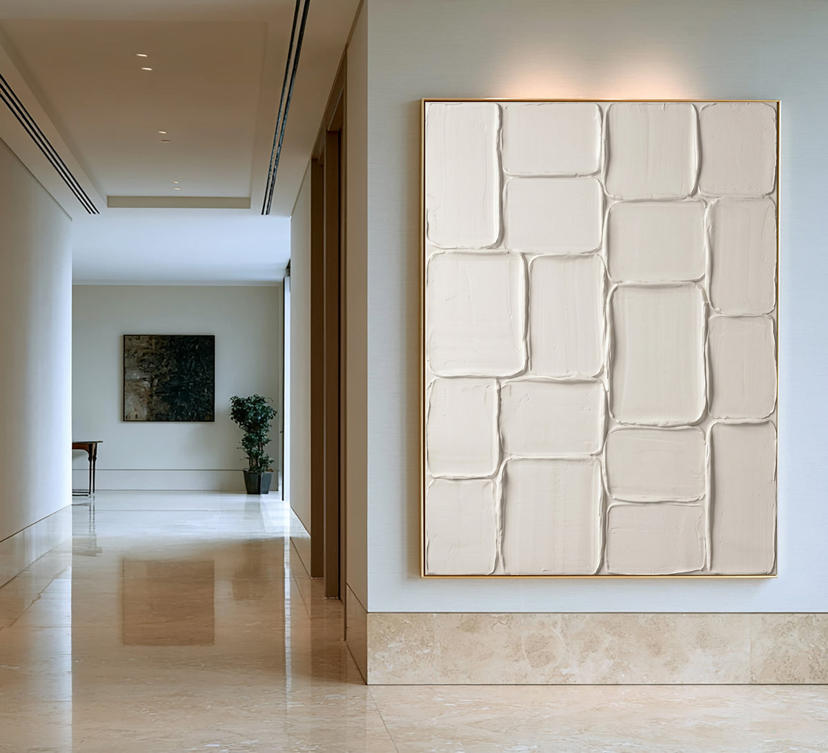 A Wall Built From Imperfect Pieces Large White Textured Abstract Wall Art Handmade Relief Painting
