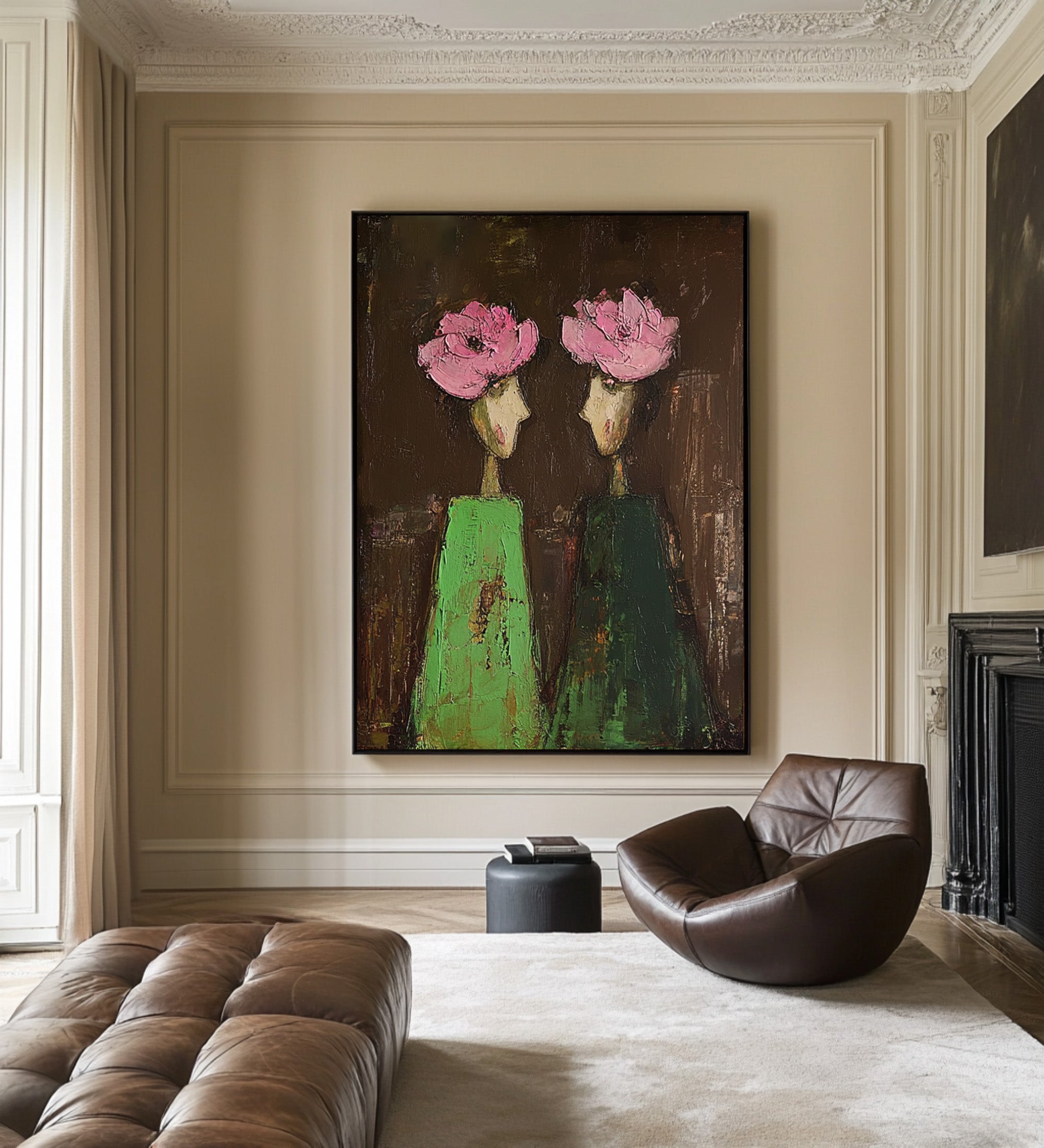 Expressive Figurative Oil Painting - Art Canvas | KelorArt