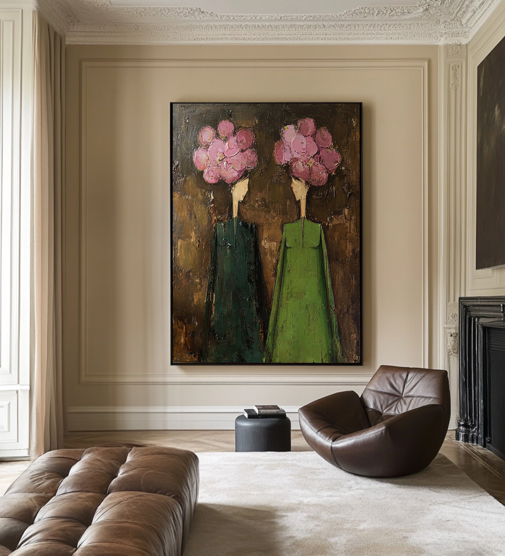 Modern Figurative Wall Art - Hand Painted Canvas | KelorArt