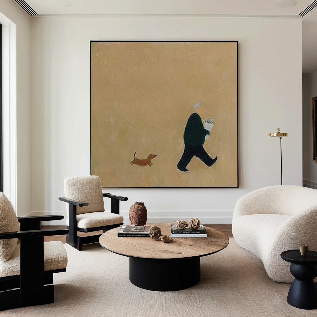 Warm Tone Large Abstract Art | KelorArt #CZ 023