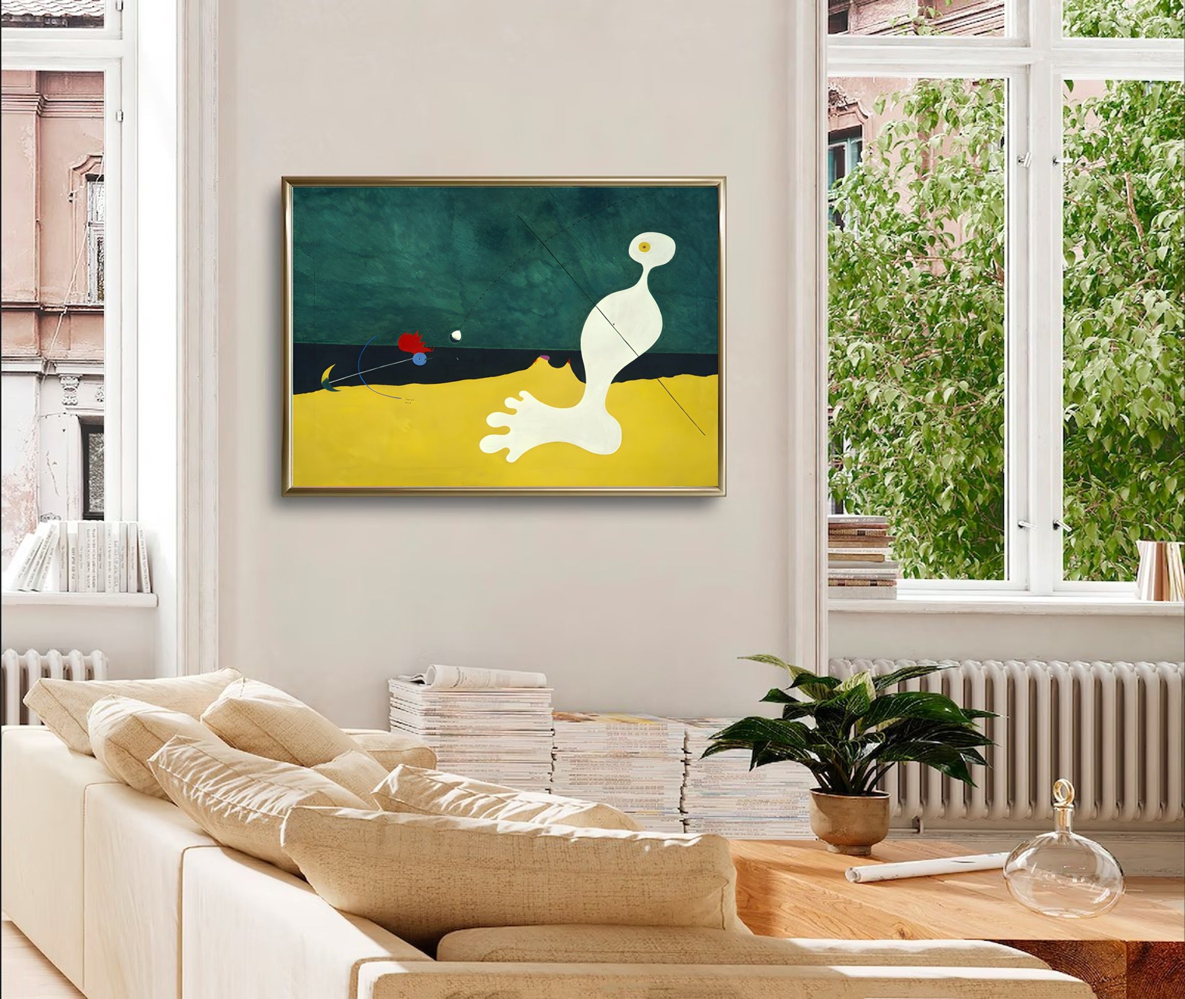 فن جداري تجريدي سريالي لديكور المنزل المعاصر #MC004