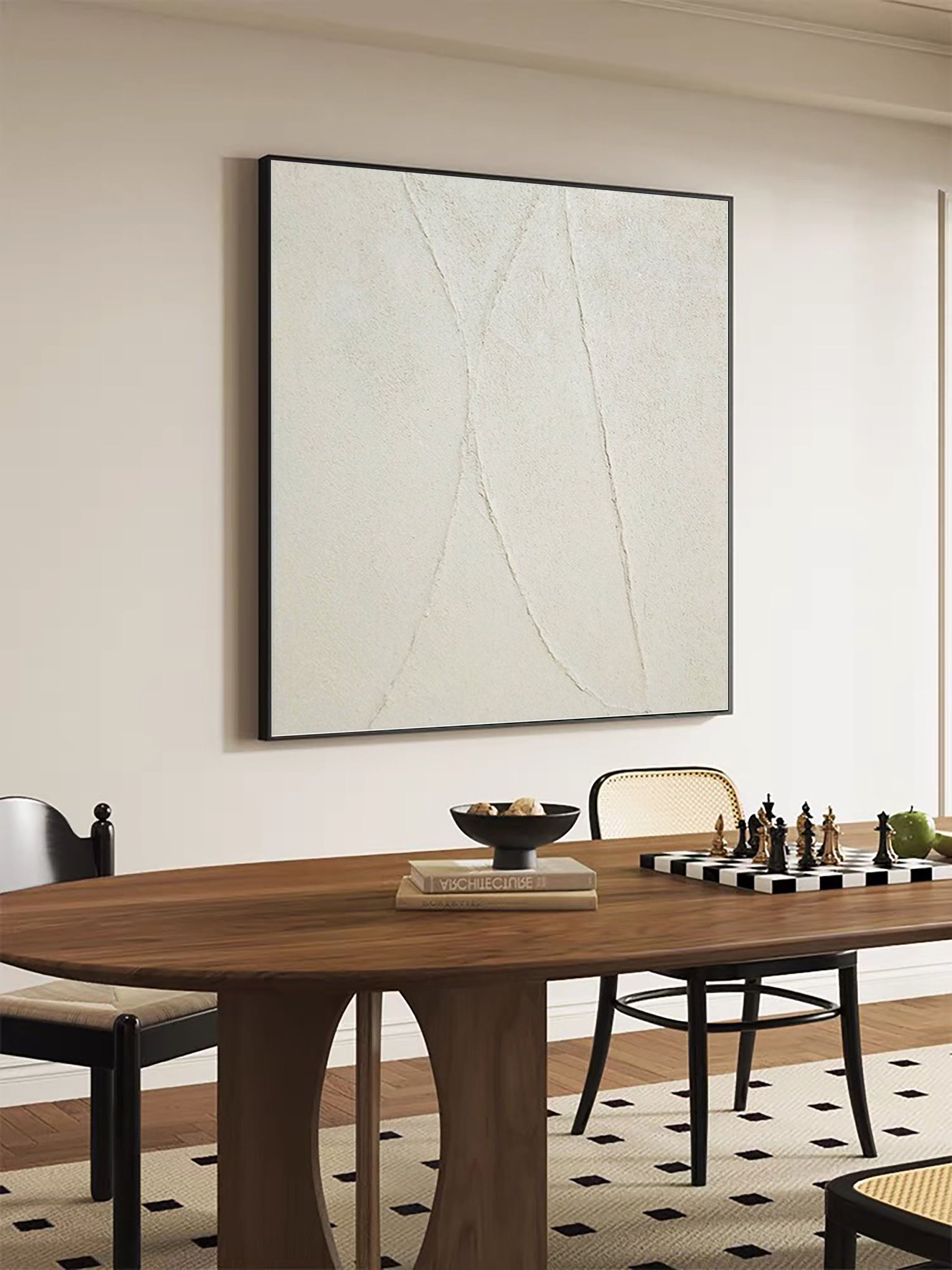 Abstract Minimalist Wall Art with Neutral Textures #AB071