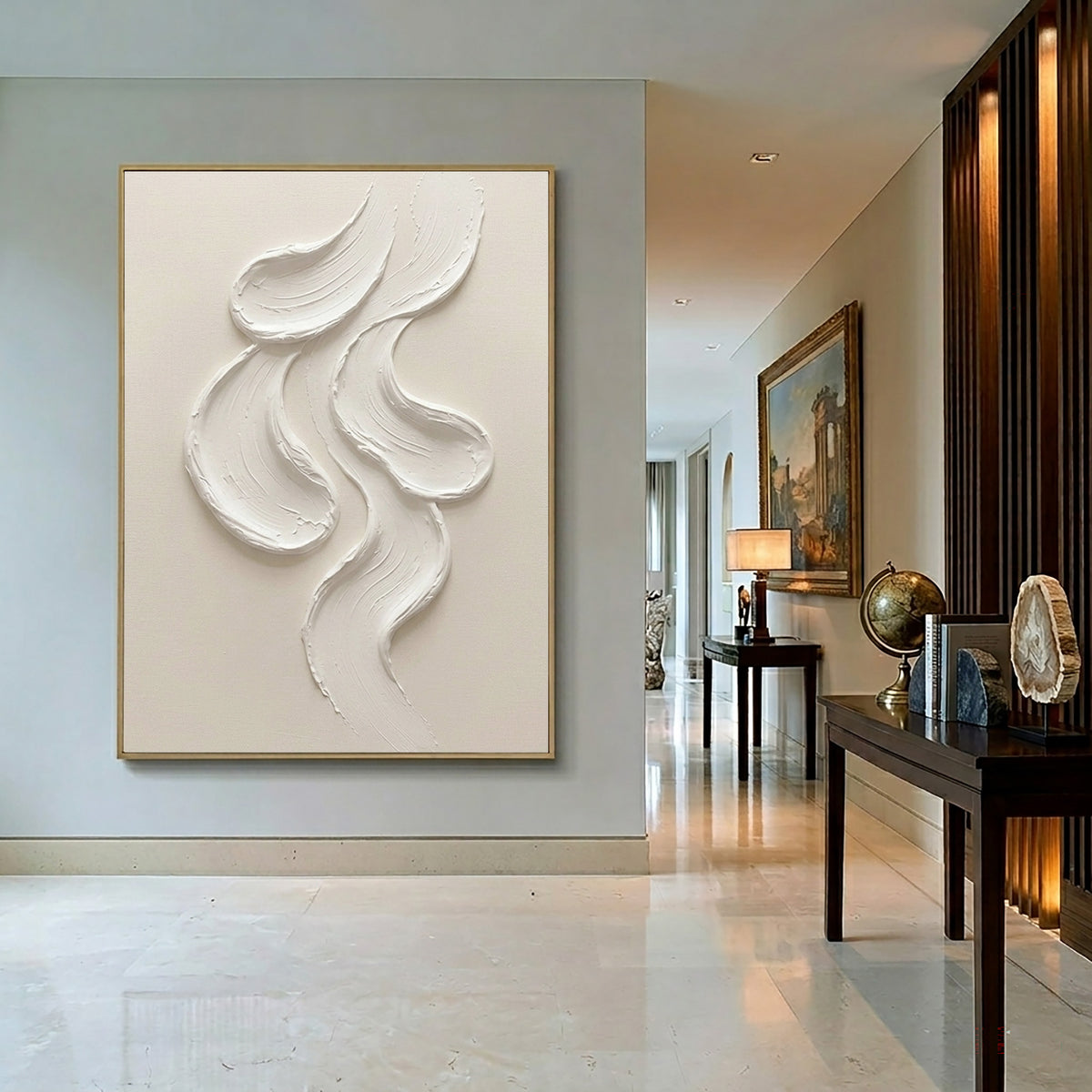Large Minimalist Textured Wall Art Abstract Sculptural Painting Organic Modern Artwork Contemporary Neutral Home Decor Luxury Statement