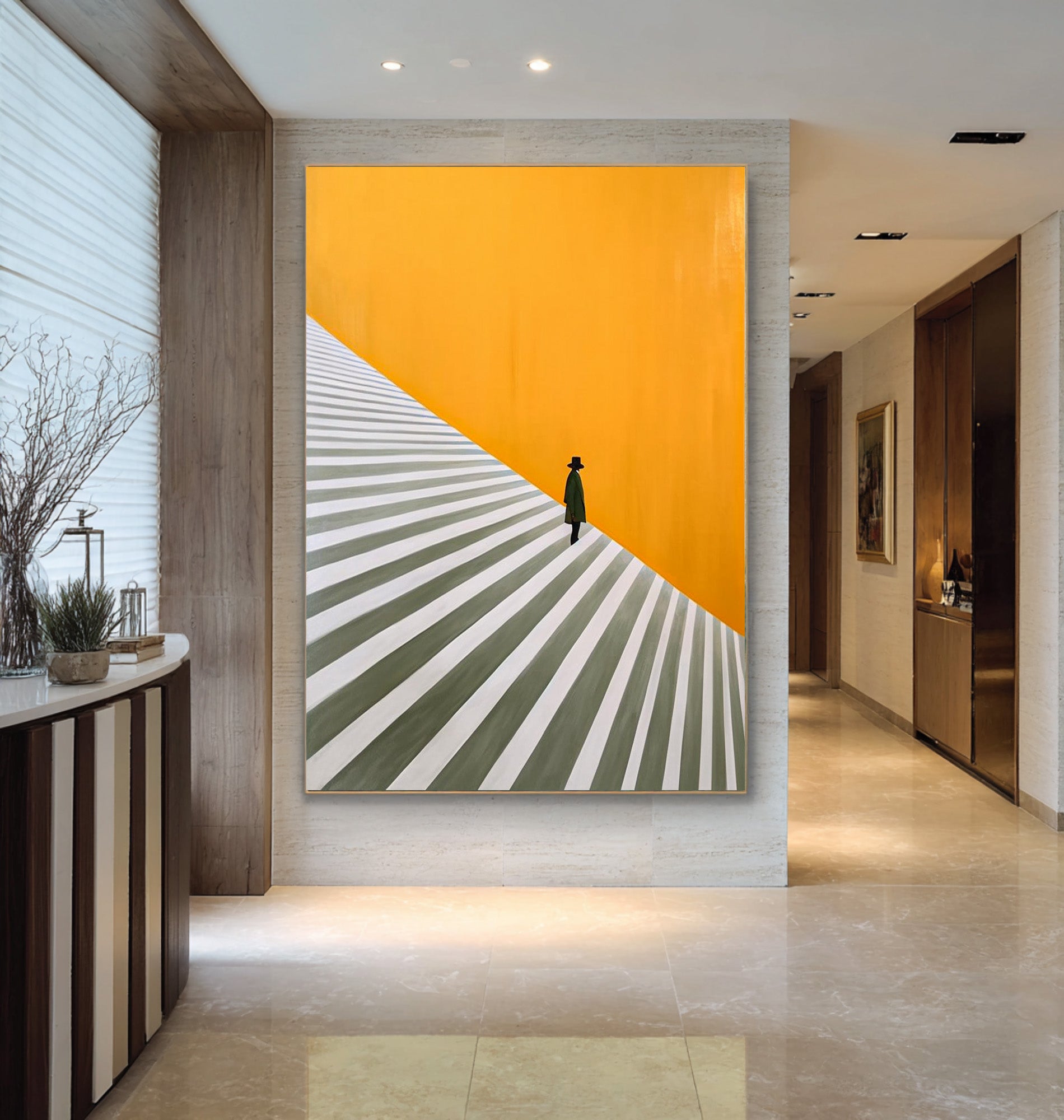Large Abstract Art for Hallway | KelorArt #CZ 013
