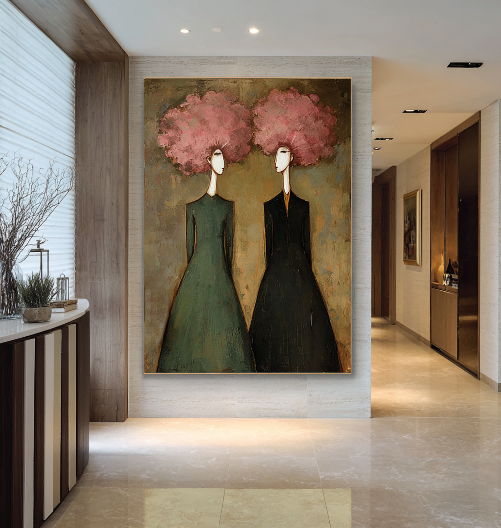 Contemporary Figurative Oil Painting on Canvas - Statement Wall Art | KelorArt