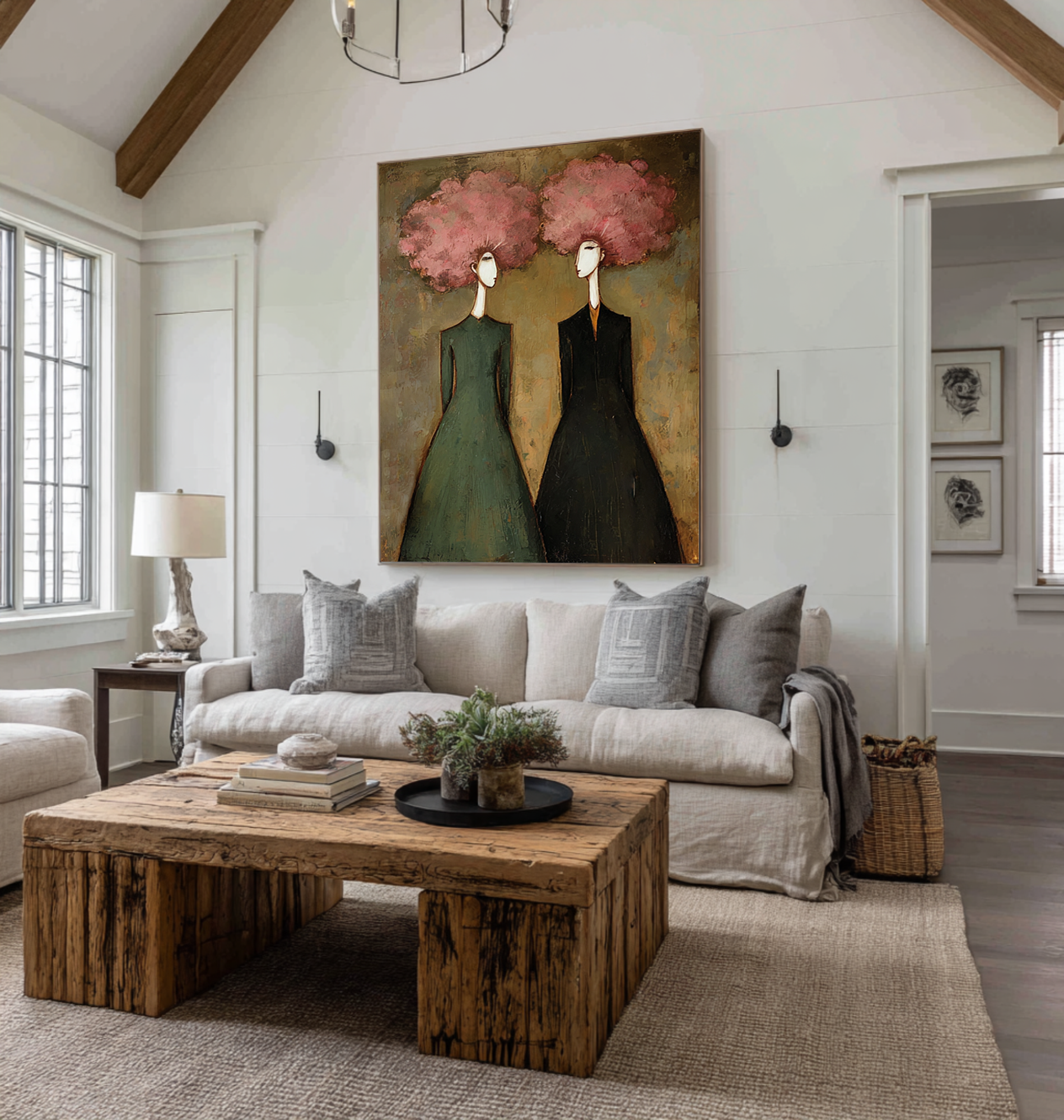 Contemporary Figurative Oil Painting on Canvas - Statement Wall Art | KelorArt