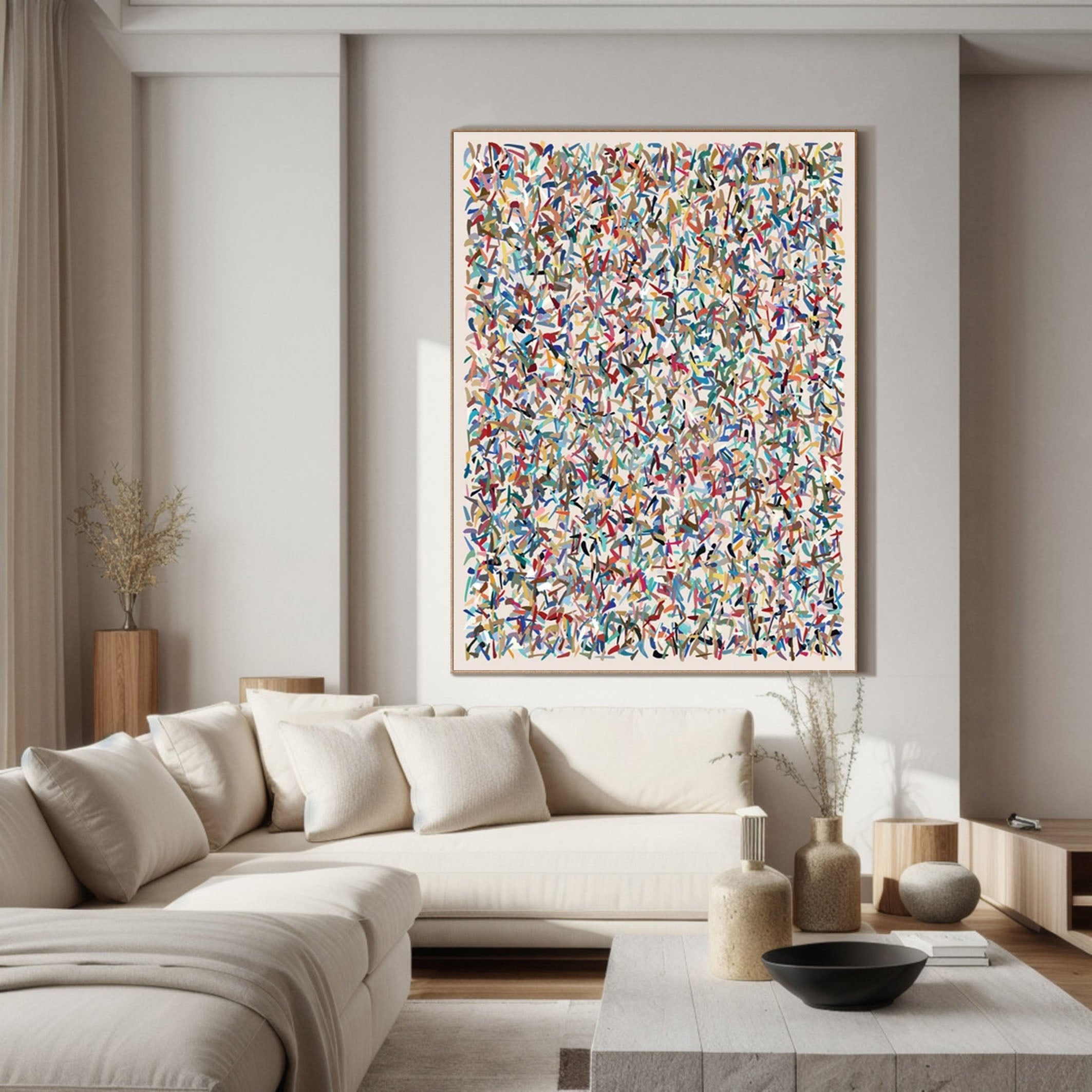Colorful Abstract Painting Modern Art for Interior Design #AB048