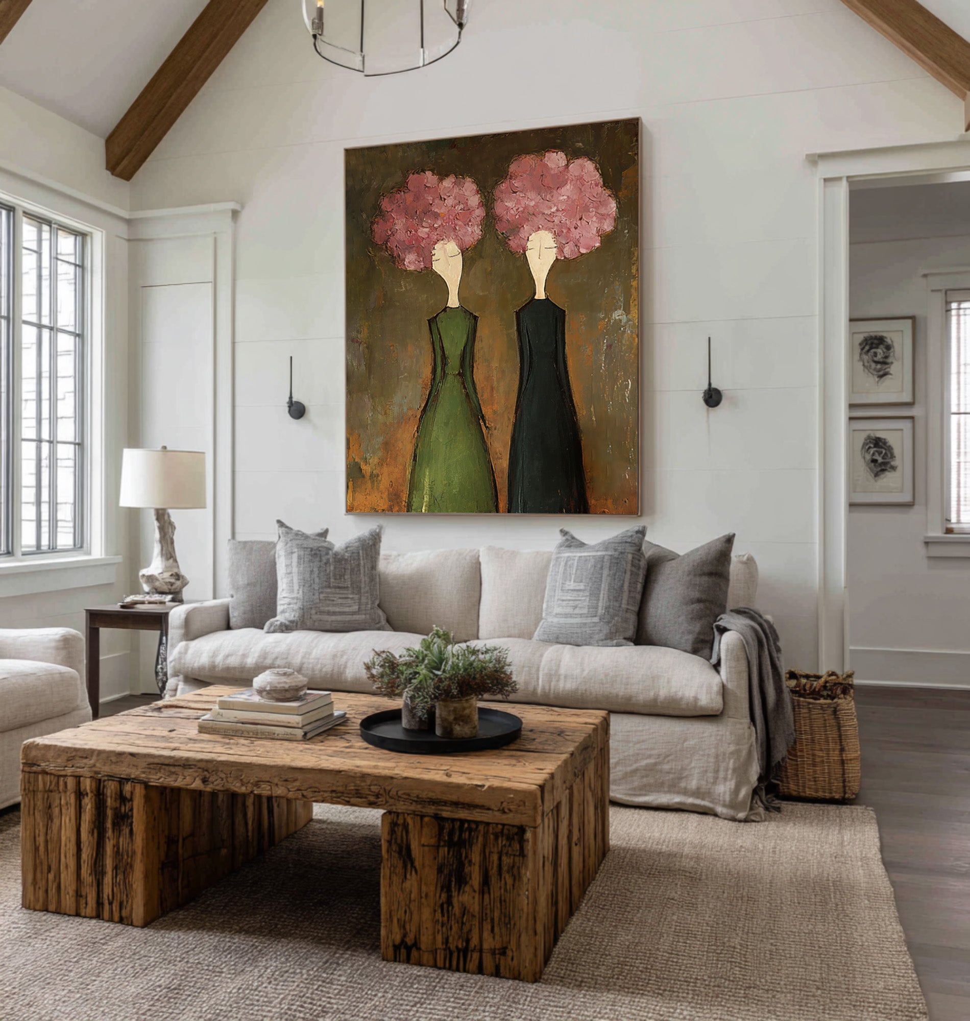 Luxury Figurative Wall Art - Hand Painted Canvas Oil Painting | KelorArt