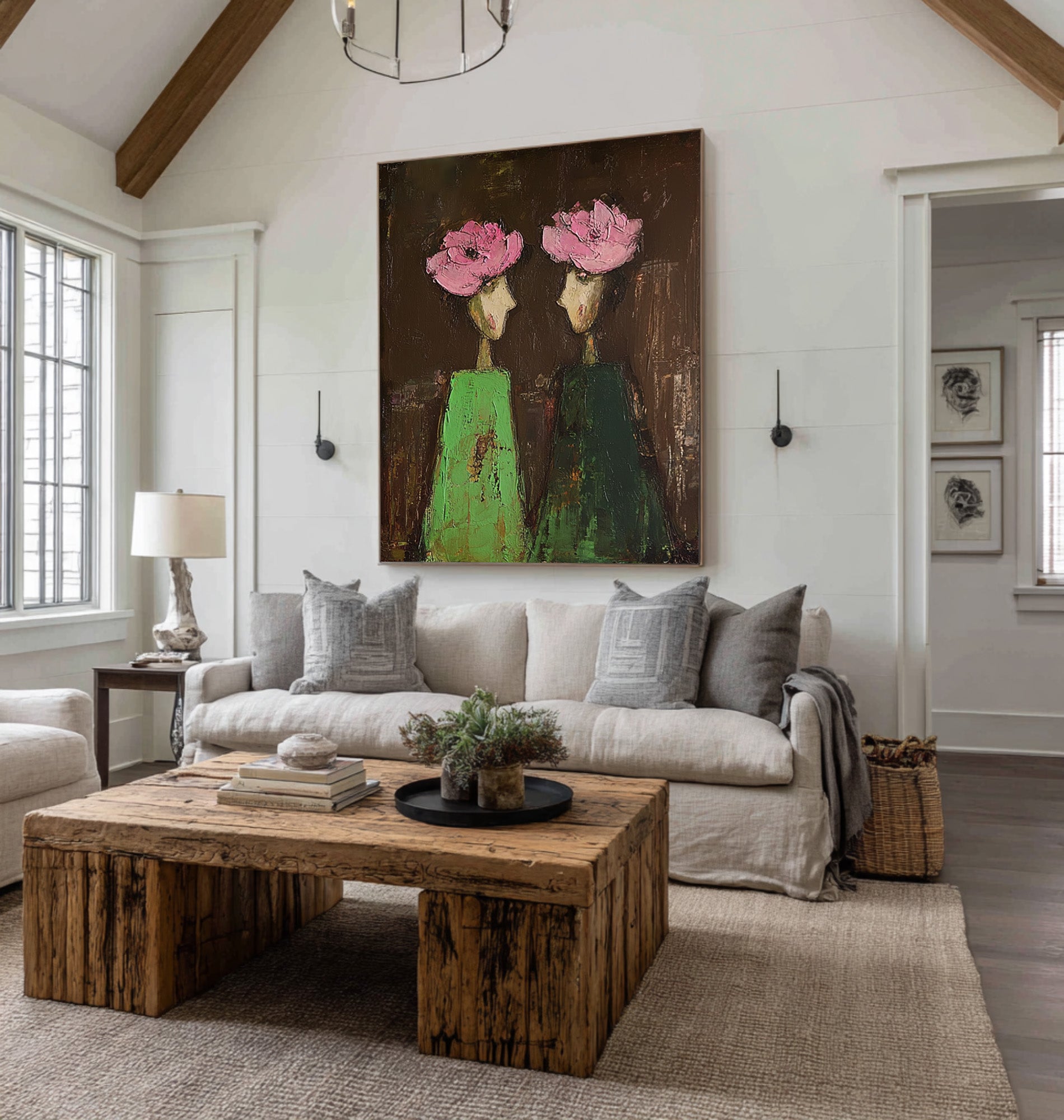 Expressive Figurative Oil Painting - Art Canvas | KelorArt