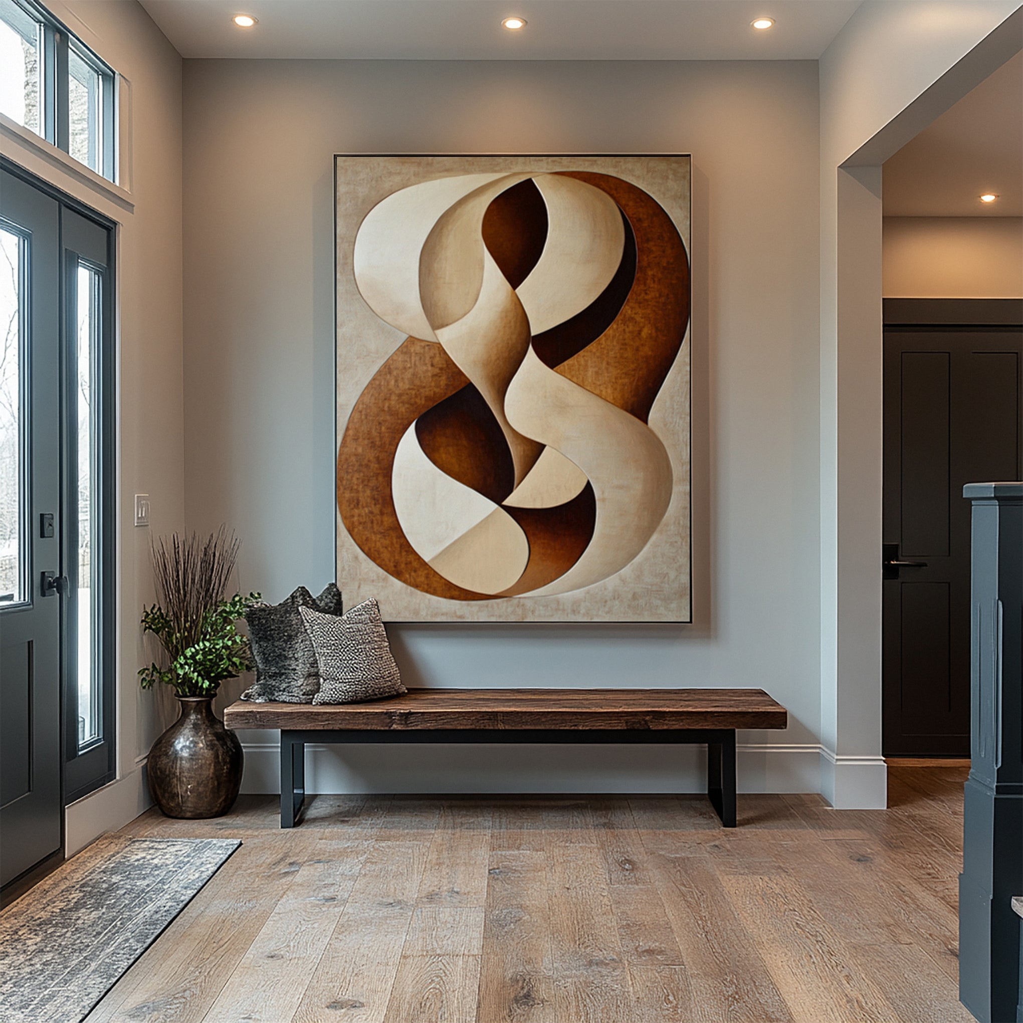 Michelle Mitchell's 'Terra Swirl': Fluid in Warm Neutrals #MM575