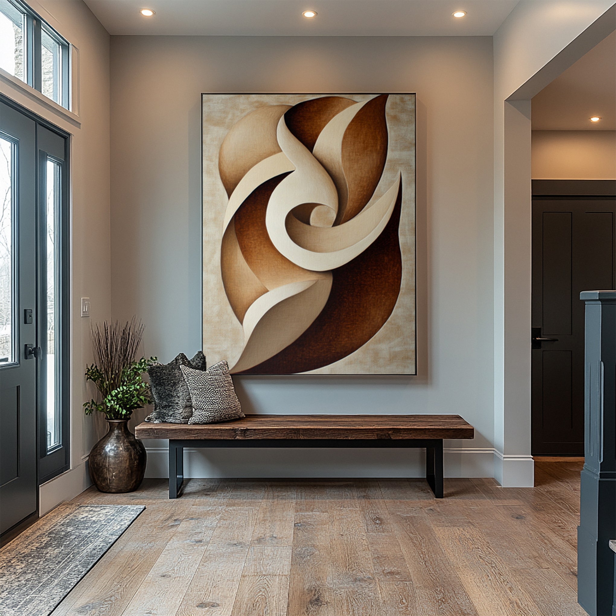 Michelle Mitchell's 'Terra Bloom': Fluid Abstract in Warm Tones #MM578