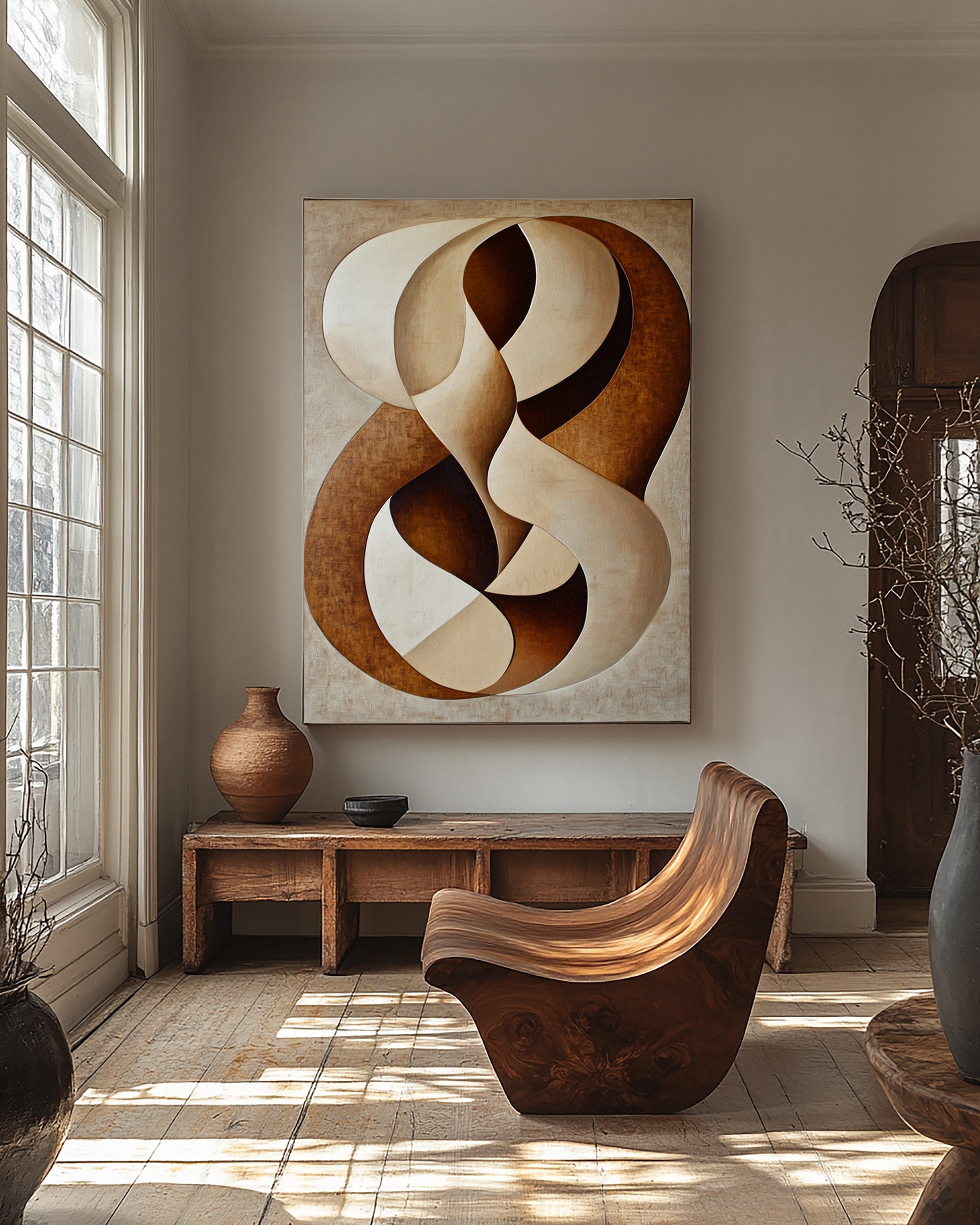 Michelle Mitchell's 'Terra Swirl': Fluid in Warm Neutrals #MM575