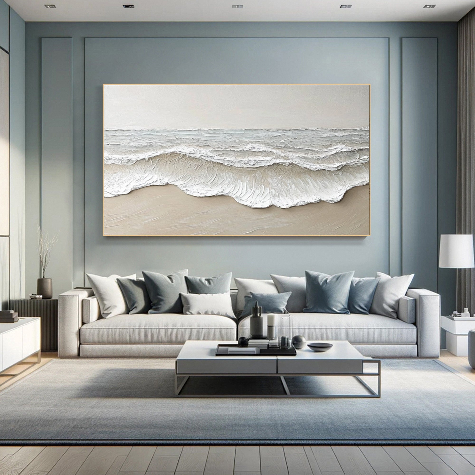 Large Minimalist Seascape | KelorArt #AG 191