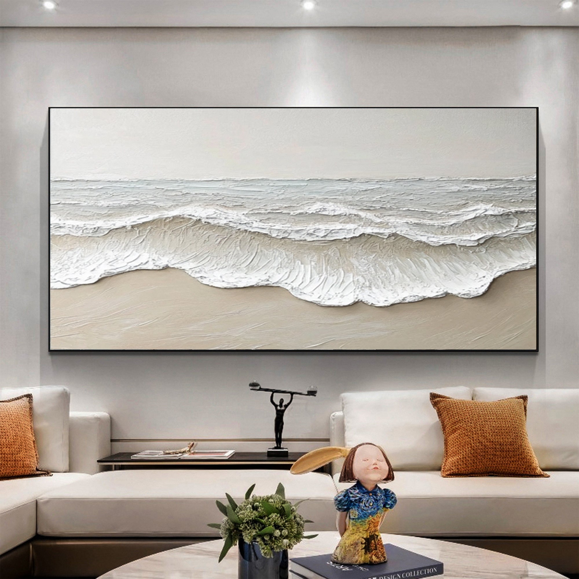 Large Minimalist Seascape | KelorArt #AG 191