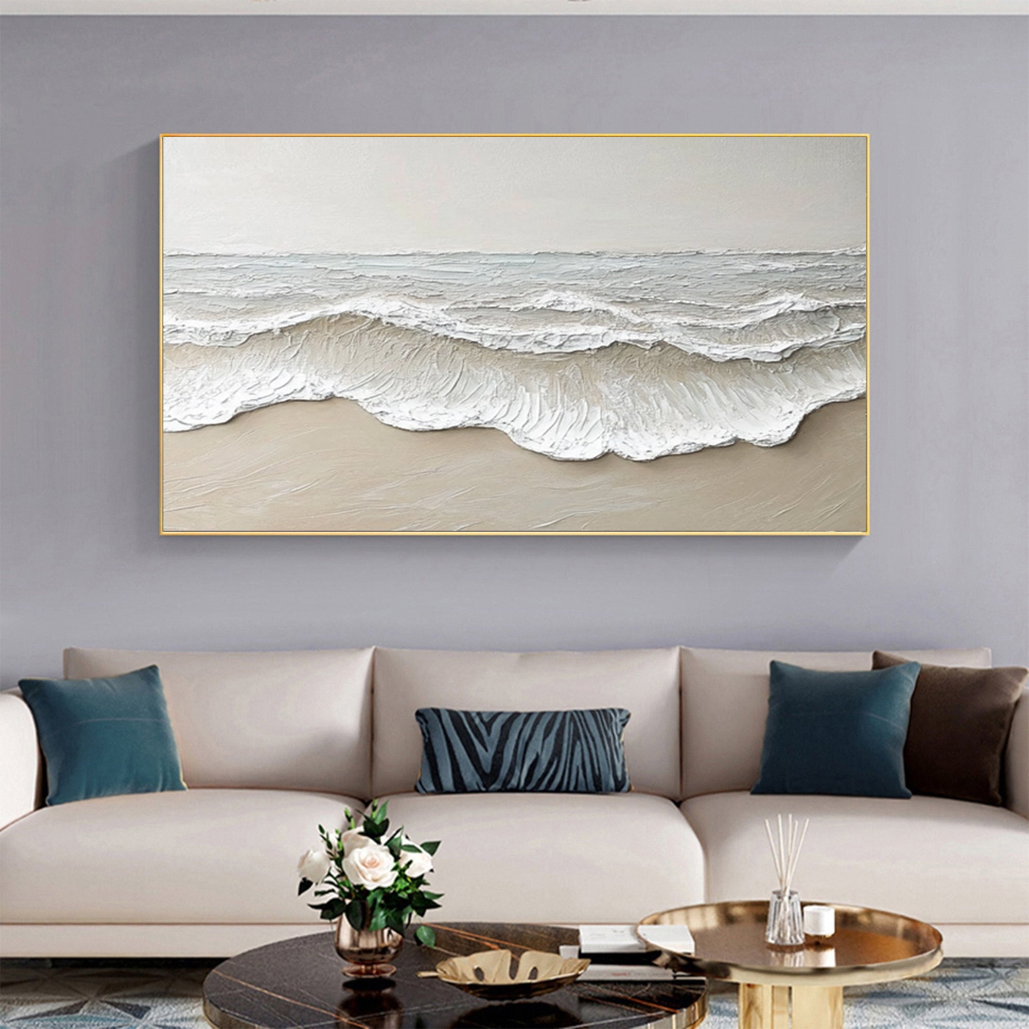 Large Minimalist Seascape | KelorArt #AG 191
