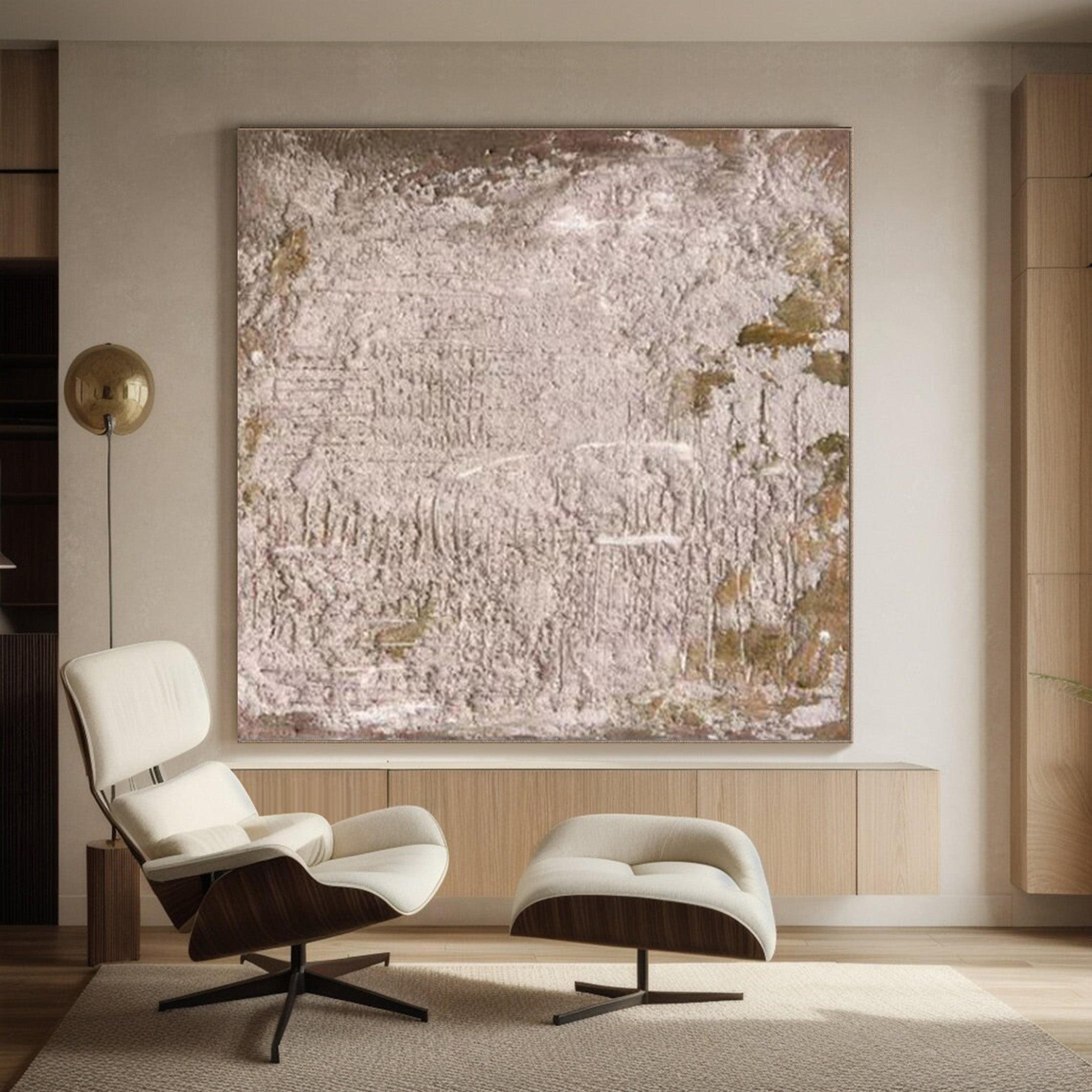 Rock story: Minimalist Abstract Canvas, Richly Textured Surface #MM517