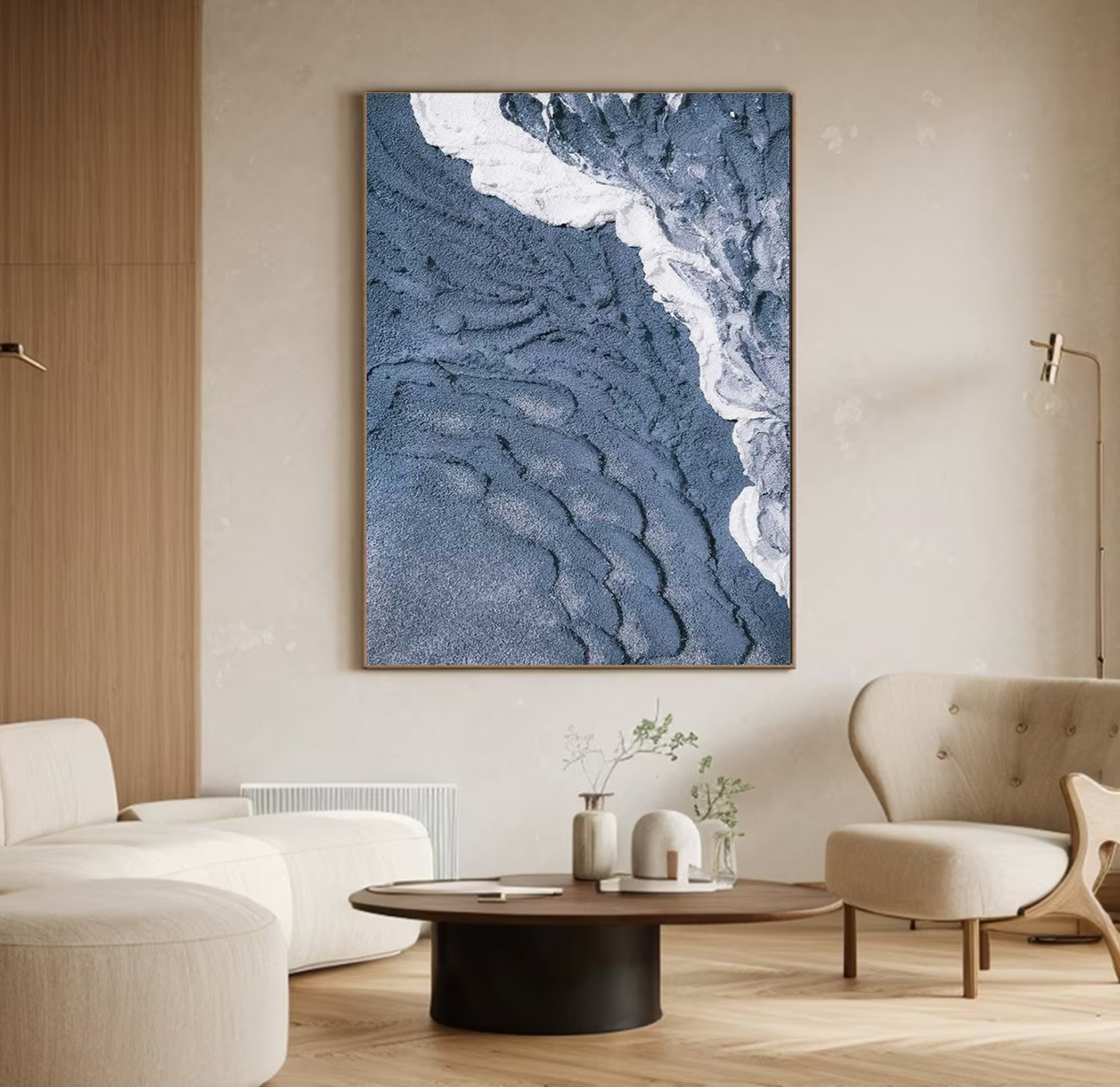From Above the Waves: Textured Aerial Ocean Wall Art #MM525