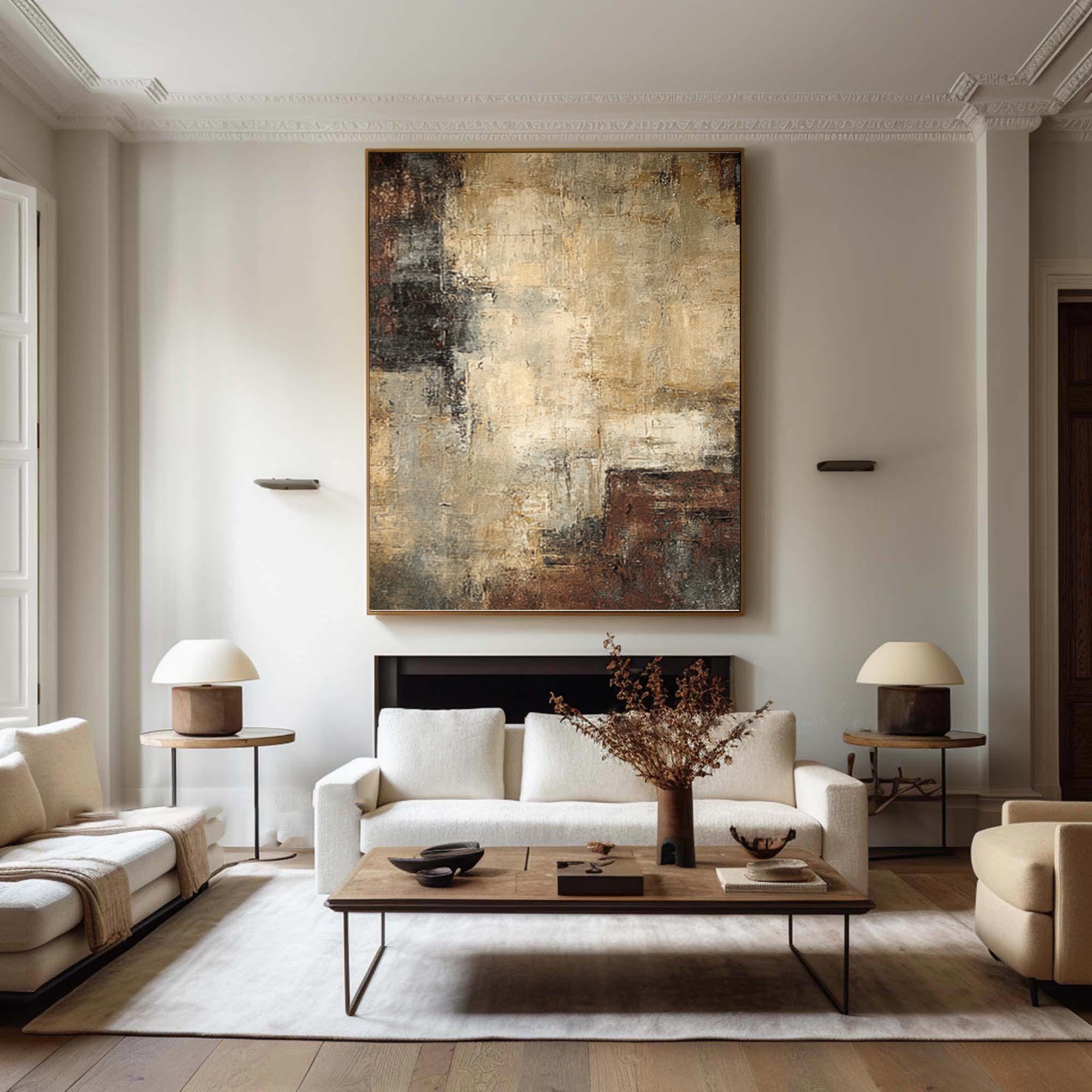 Modern Textured Painting Elegant Abstract Piece #AG 048