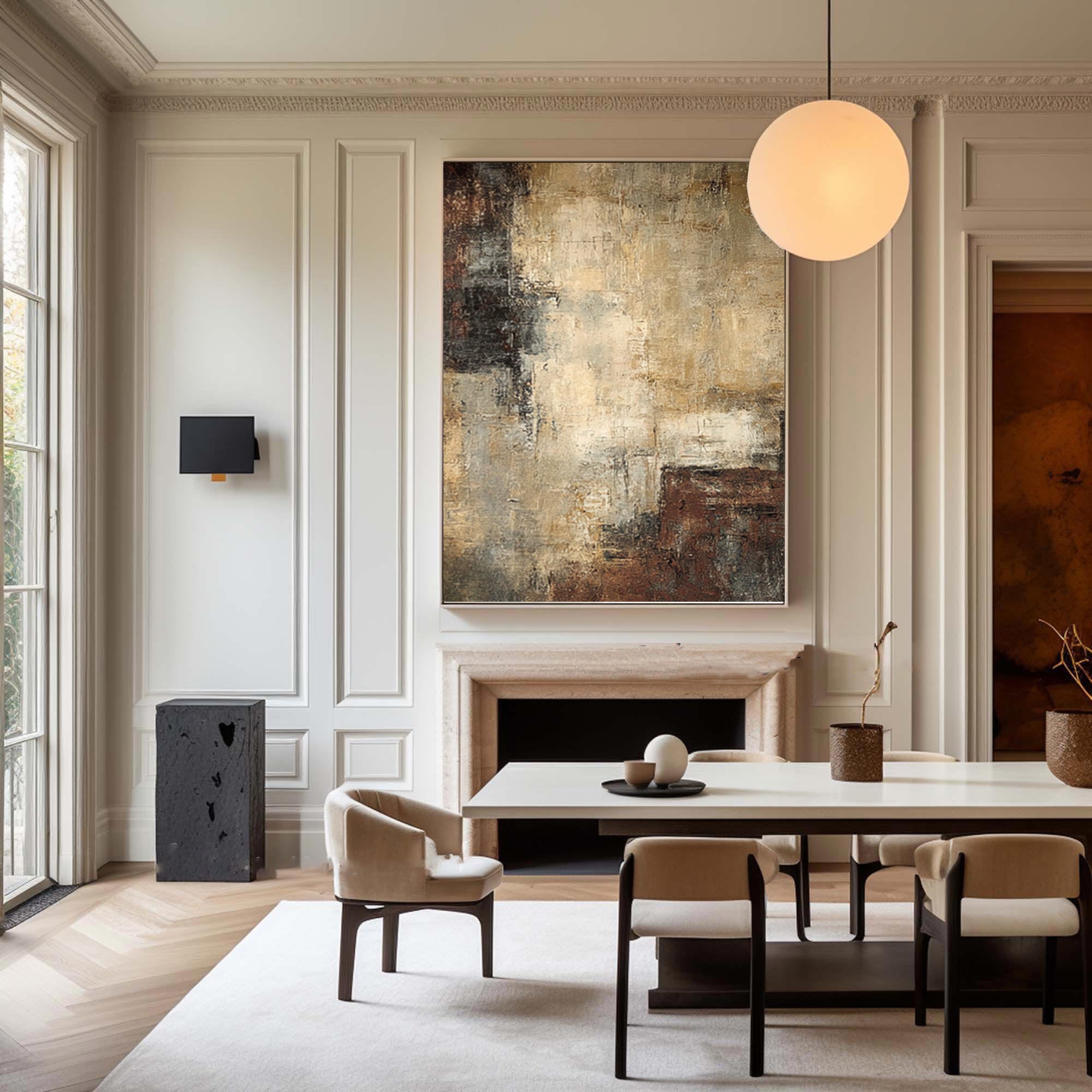 Modern Textured Painting Elegant Abstract Piece #AG 048
