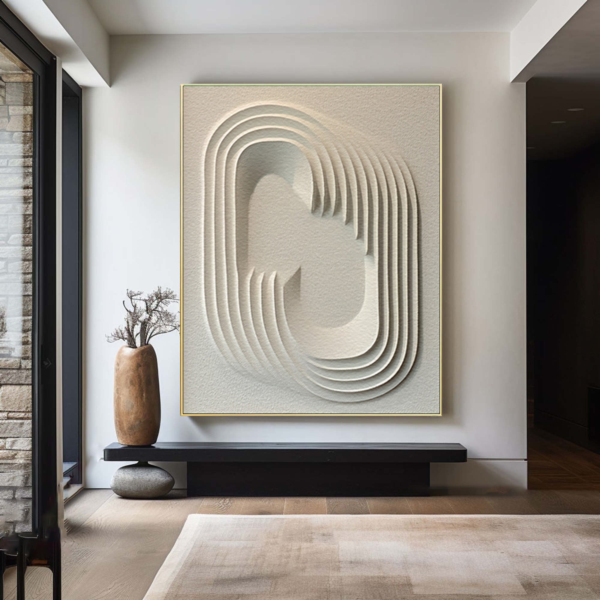 3D Textured Geometric Art Minimalist Wall Decor #AG 087