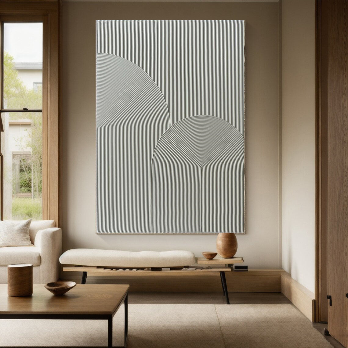 خطوط أنيقة، فن تجريدي، هندسي بسيط #MM022