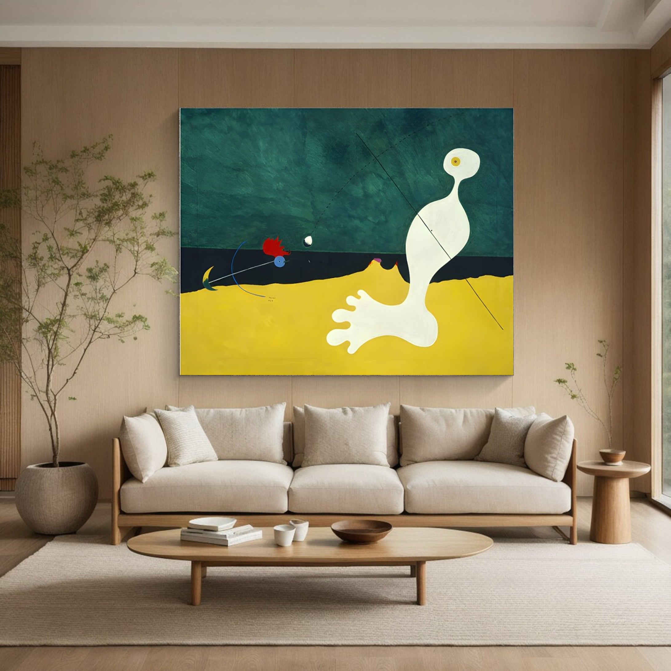 فن جداري تجريدي سريالي لديكور المنزل المعاصر #MC004