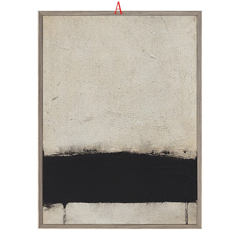 Silent Horizons: Contemporary Abstract Set, Neutral Palette Art #MM462