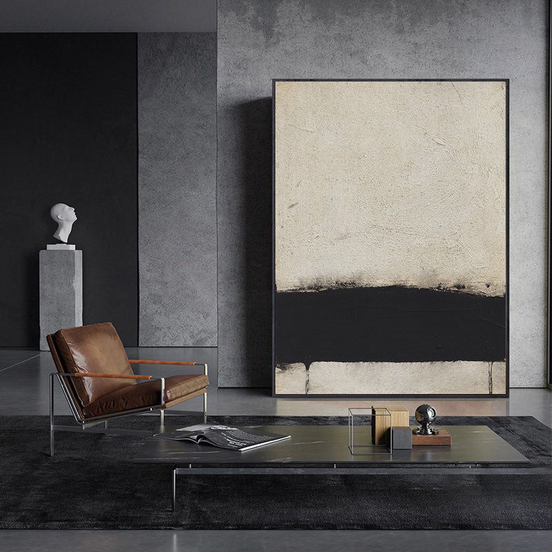 Silent Horizons: Contemporary Abstract Set, Neutral Palette Art #MM462
