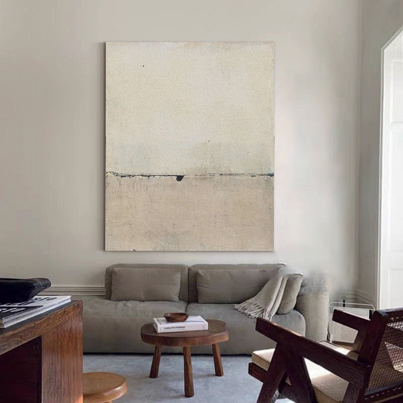 Silent Horizons: Contemporary Abstract Set, Neutral Palette Art #MM462
