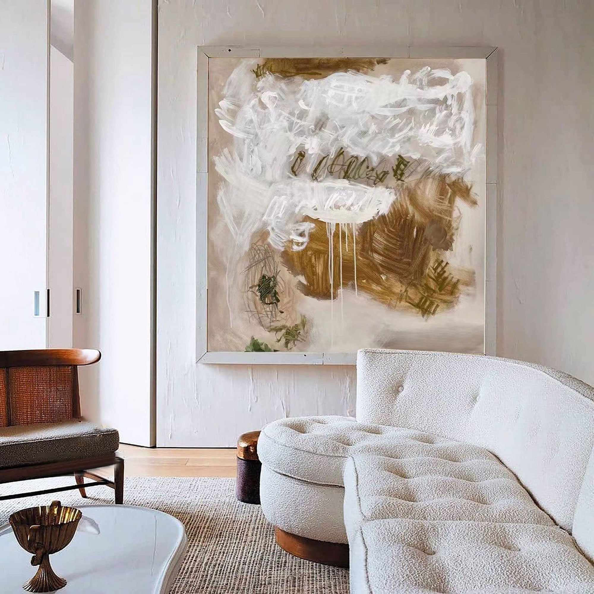 Textured Abstract Neutral Wall Art