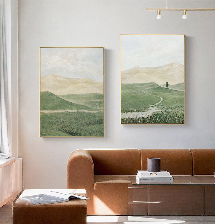 Hand-Painted Mountain Scenery Set ,Natural Beauty Home Decoration#MM491