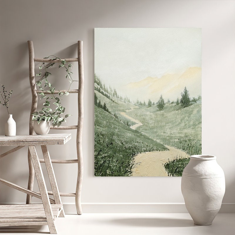 Hand-Painted Mountain Scenery Set ,Natural Beauty Home Decoration#MM491