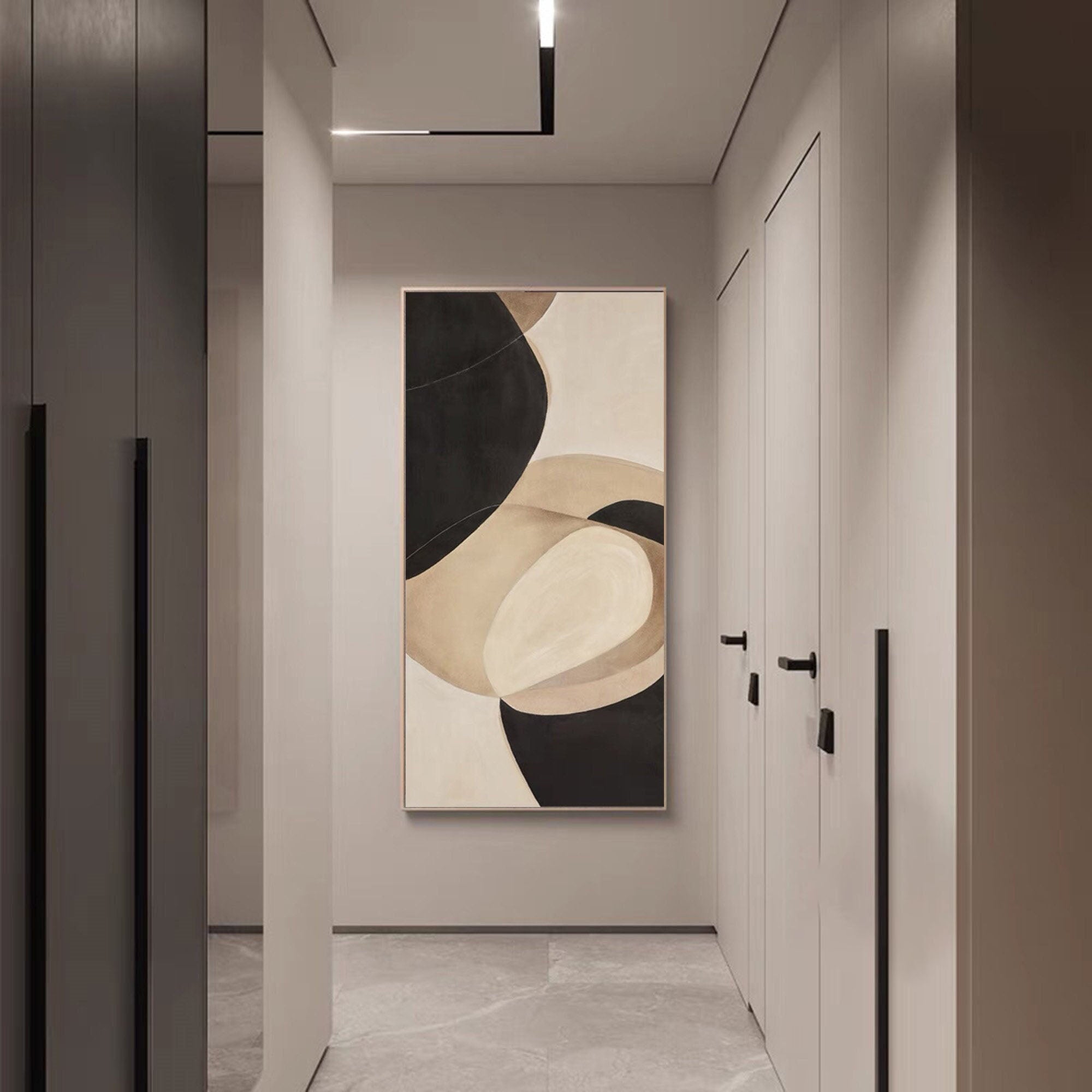 فن بسيط محايد أنيق بأشكال عضوية #MM278