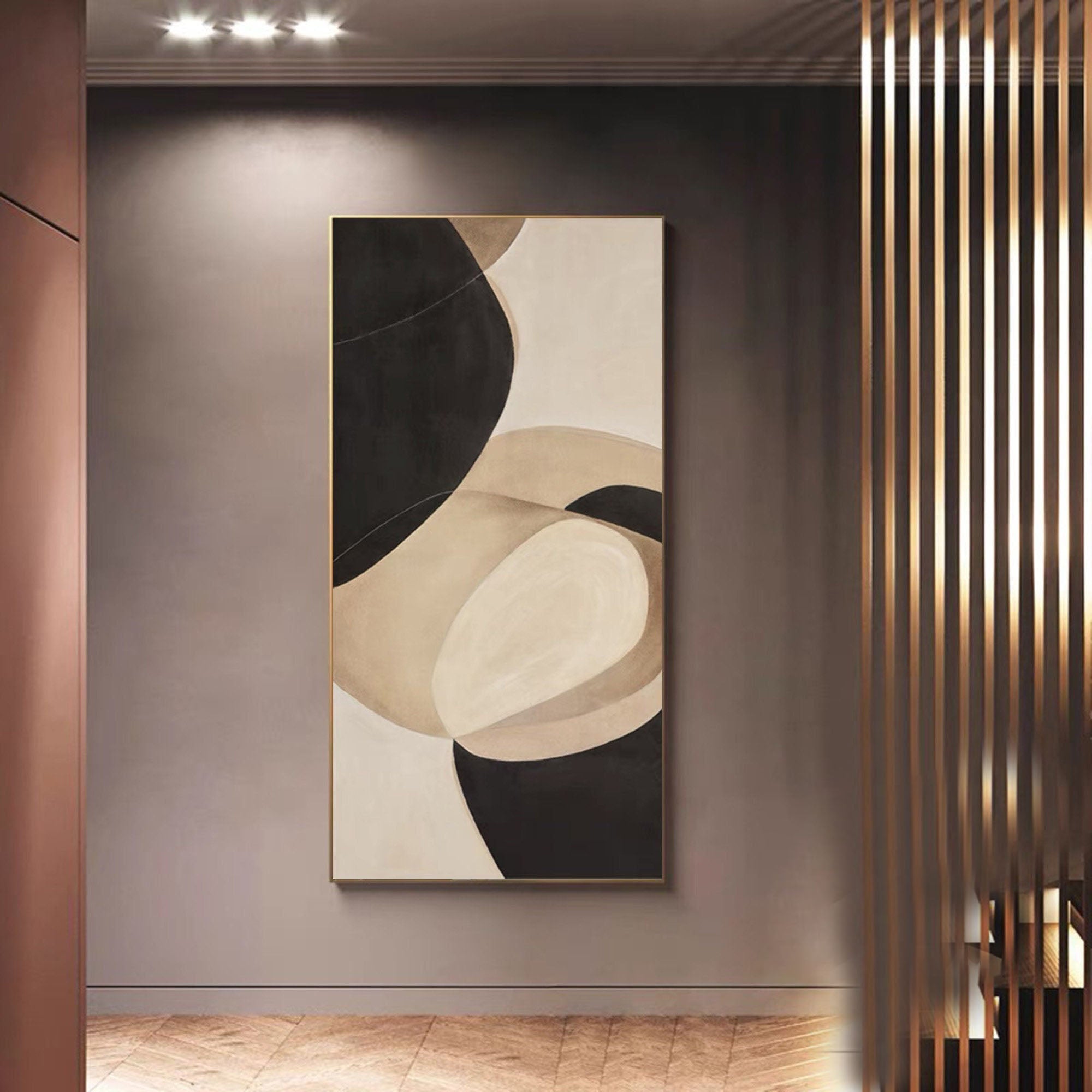 فن بسيط محايد أنيق بأشكال عضوية #MM278