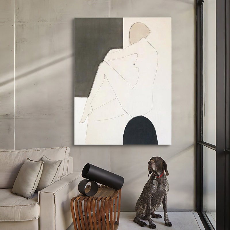 Minimal Line Drawing Nude Art – Set of 3 Modern Boho Female Wall Prints#MM470