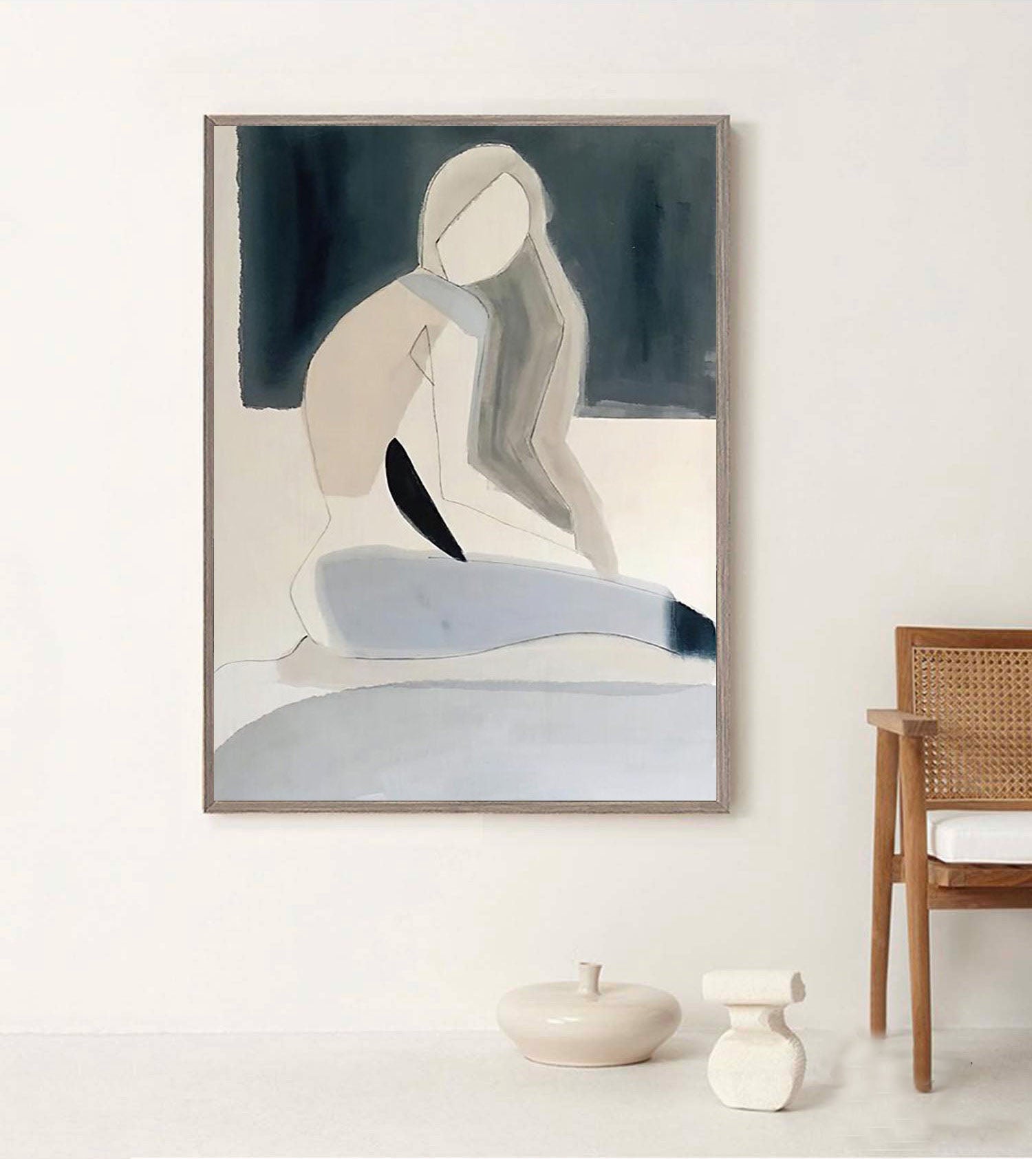 Minimal Line Drawing Nude Art – Set of 3 Modern Boho Female Wall Prints#MM470