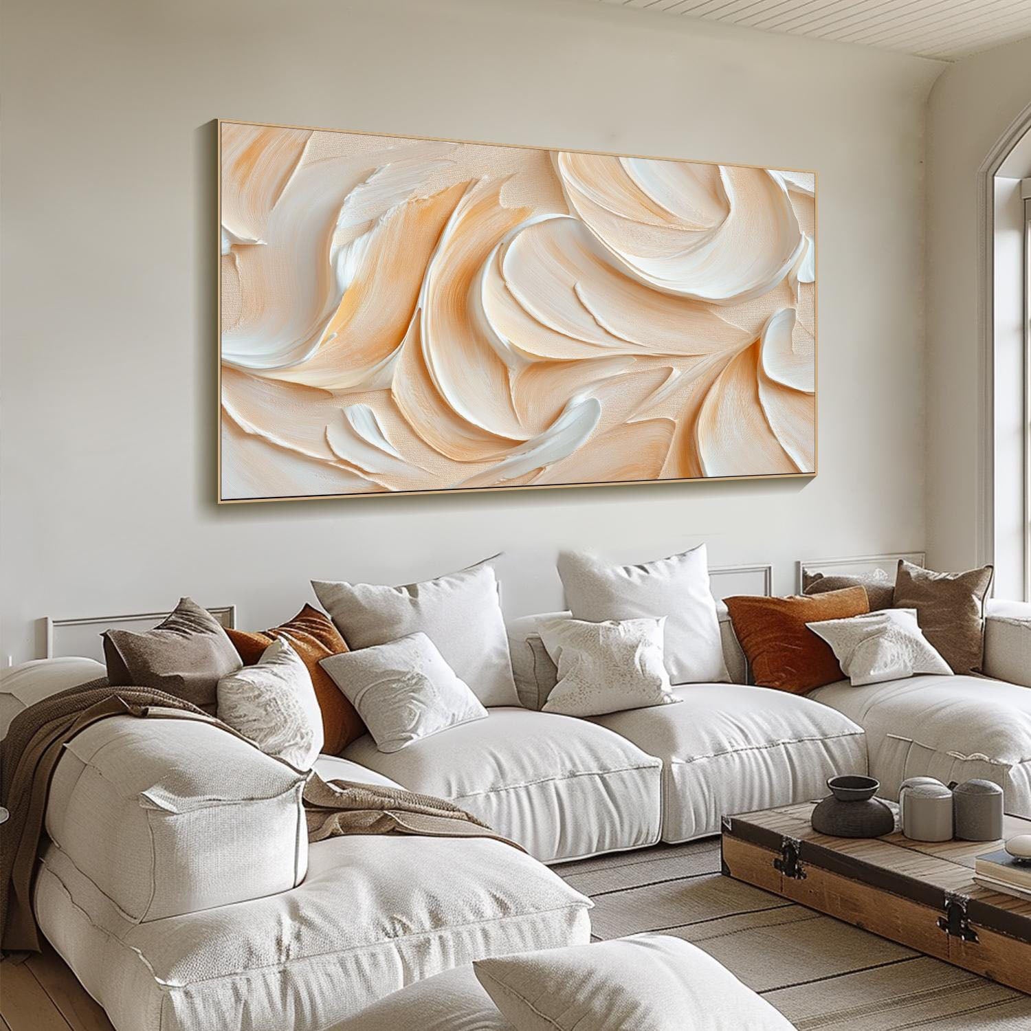 Sculptural Swirl Abstract,Textured Dimensional Wall Art #MM265